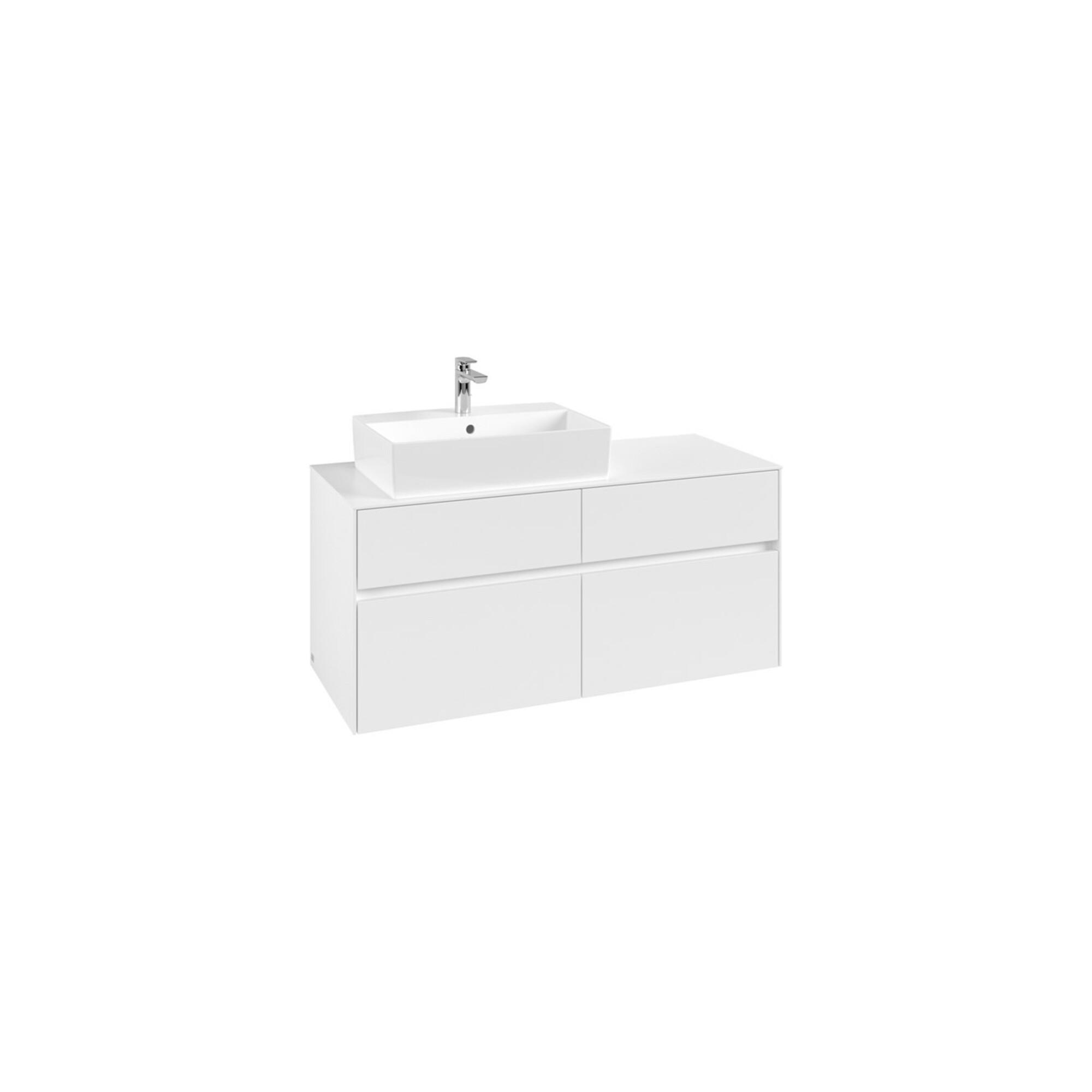 V&B Waschtischunterschrank Collaro 120X54,8X50Cm, Wt Links, White Matt ; Villeroy & Boch (C12900MS)