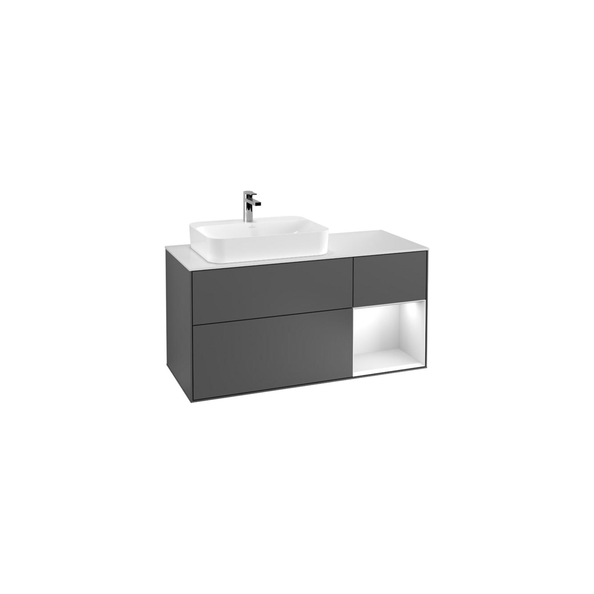 V&B Waschtischunterschrank Wandbeleuchtung Finion 120Cm, Pl B M, Rg R Si G M La, Bla M Lac ; Villeroy & Boch (G402HJPD)
