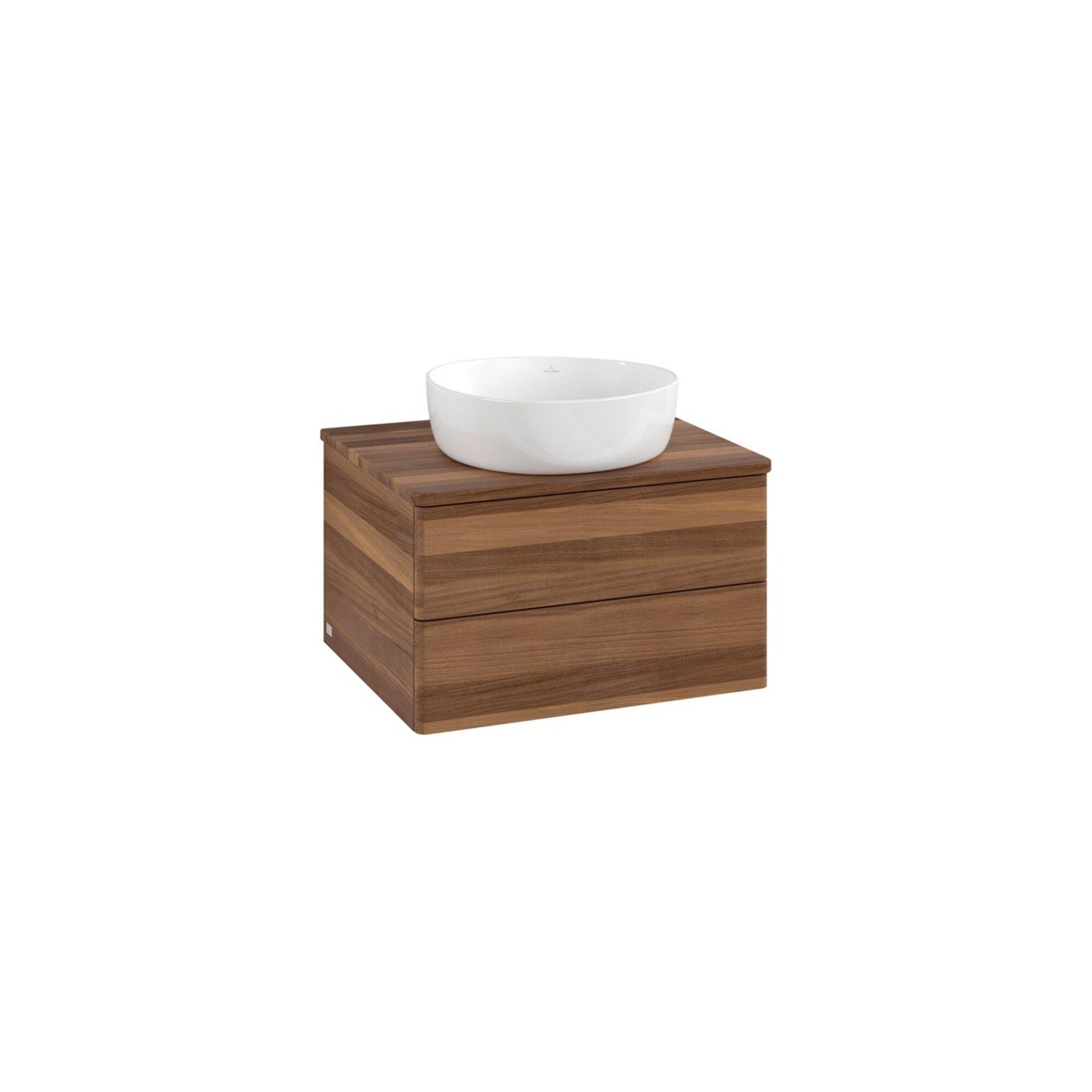 V&B Waschtischunterschrank Ohne Frontstruktur -Beleuchtung Antao 60X36X50Cm, Wbp-Farbe W. Wal, W. Walnut ; Villeroy & Boch (L18012HM)