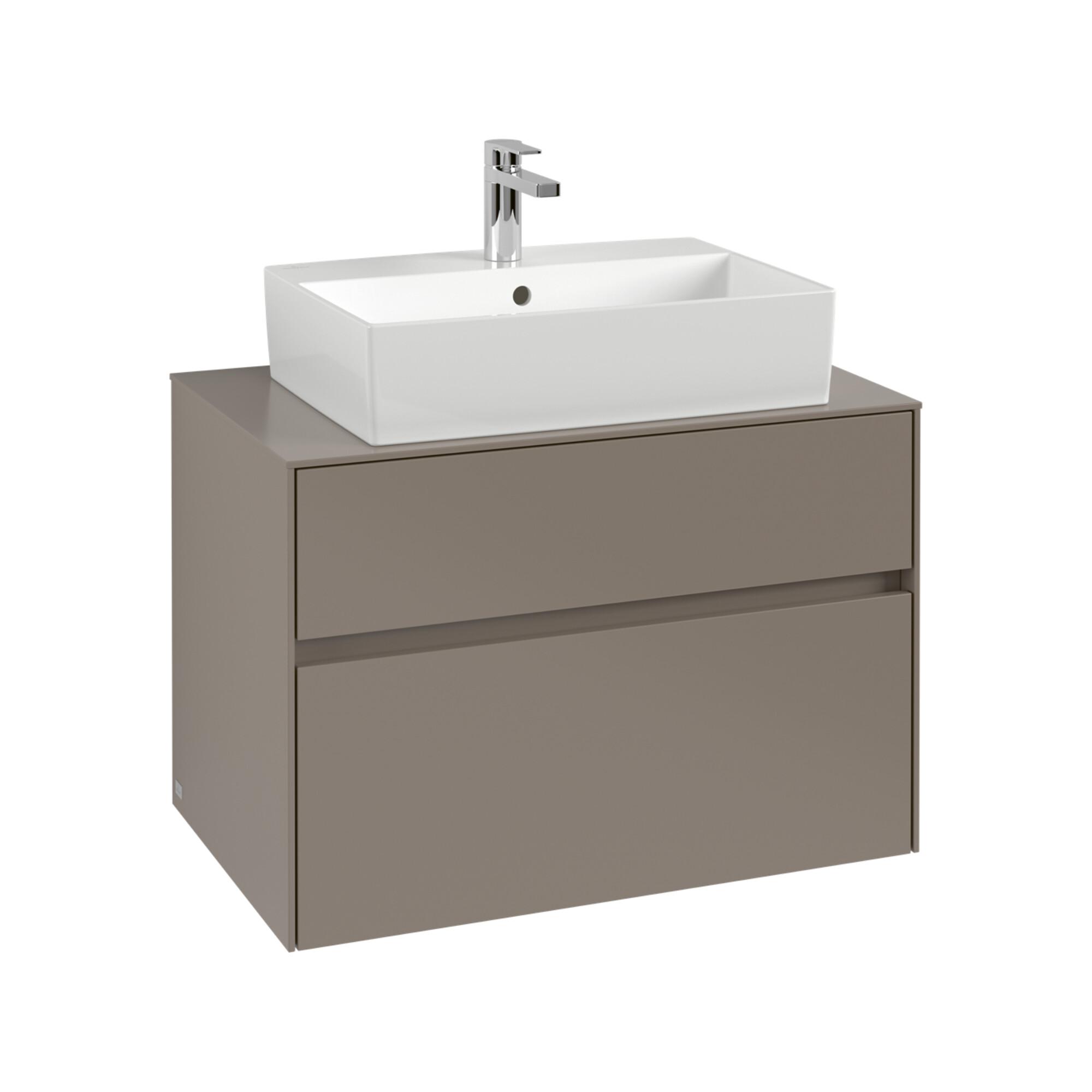 V&B Waschtischunterschrank Collaro 80X54,8X50Cm, Wt Mi, Led 5,7 W, Wine R ; Villeroy & Boch (C124B0AH)