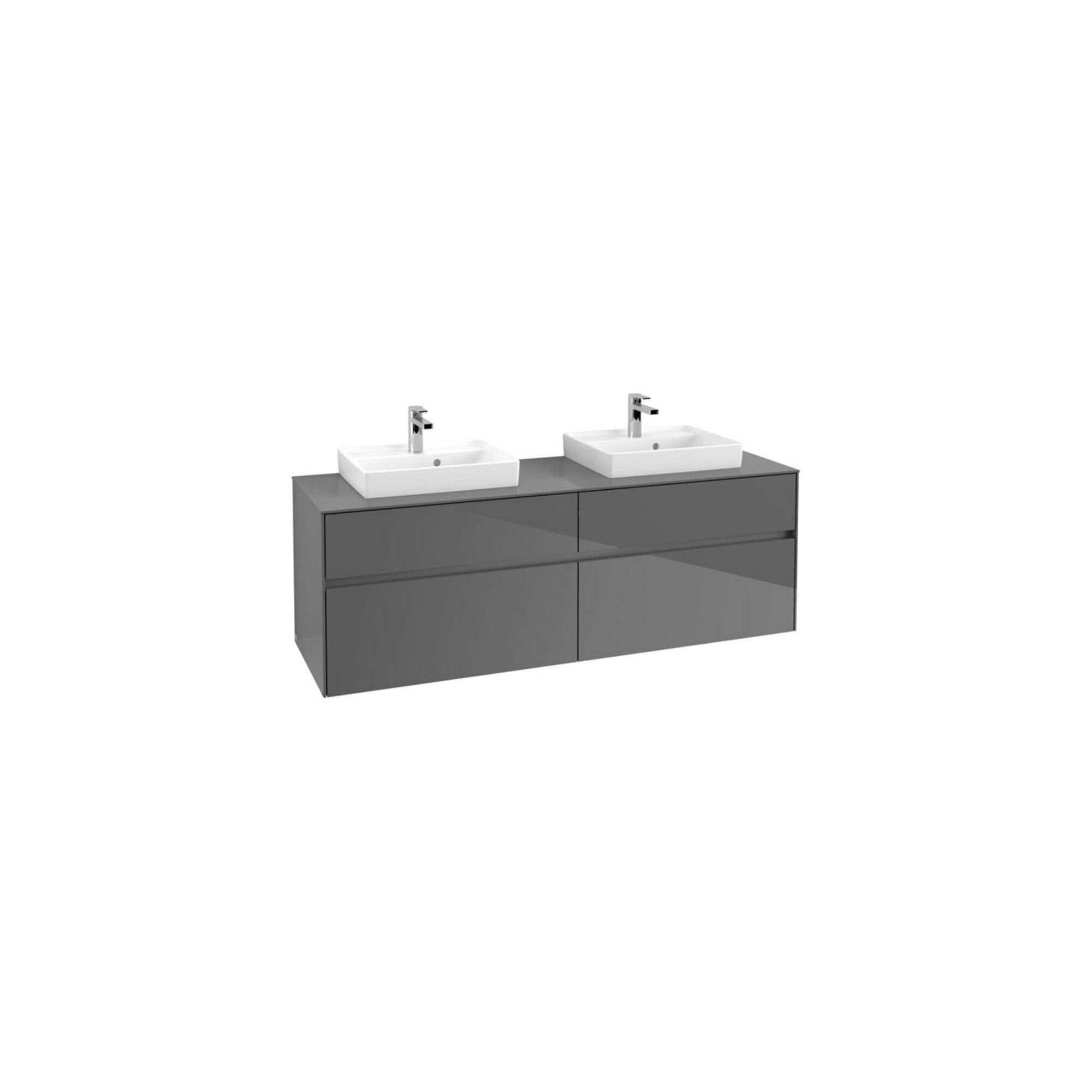 V&B Waschtischunterschrank Collaro 160X54,8X50Cm, F 2 Wt, M Led, Glo Gr ; Villeroy & Boch (C021B0FP)