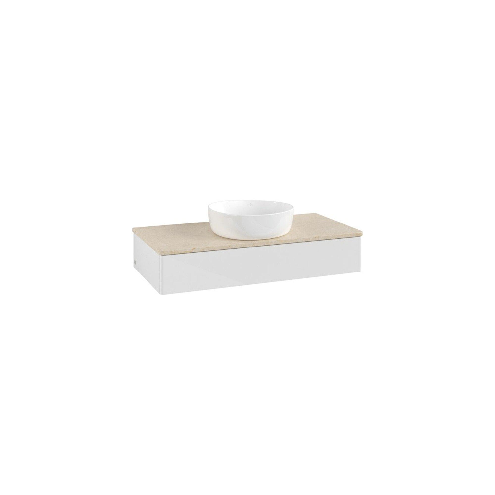 V&B Waschtischunterschrank Ohne Frontstruktur Antao 100X19X50Cm, Wbp Botti., Glo Wh. Lac ; Villeroy & Boch (K09013GF)