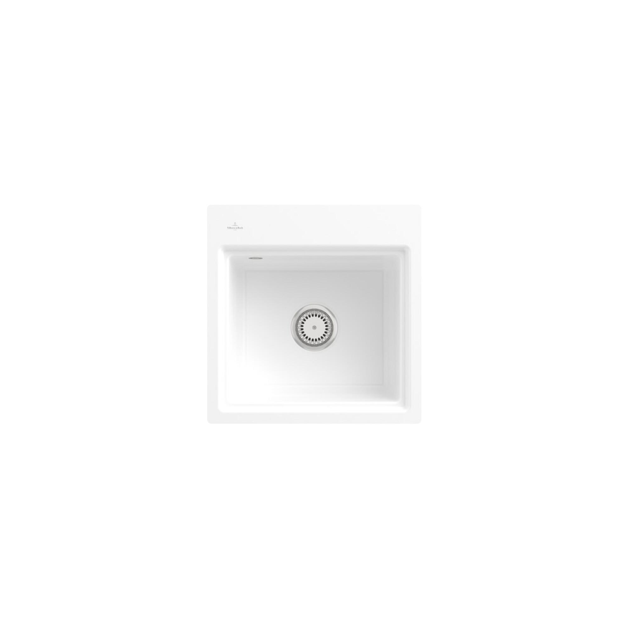 V&B BüNdige SpüLe Subway Style 50 S Flat Git., R, M Abl., Hand., Sn Wh. C-Plus ; Villeroy & Boch (33551FKG)