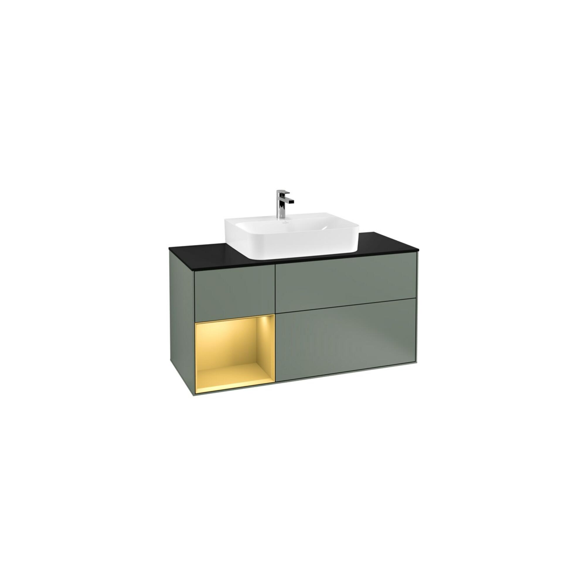V&B Waschtischunterschrank Wandbeleuchtung Finion 120Cm, Pl B M, Reg Li Gol M, Oli. M Lac ; Villeroy & Boch (G162HFGM)