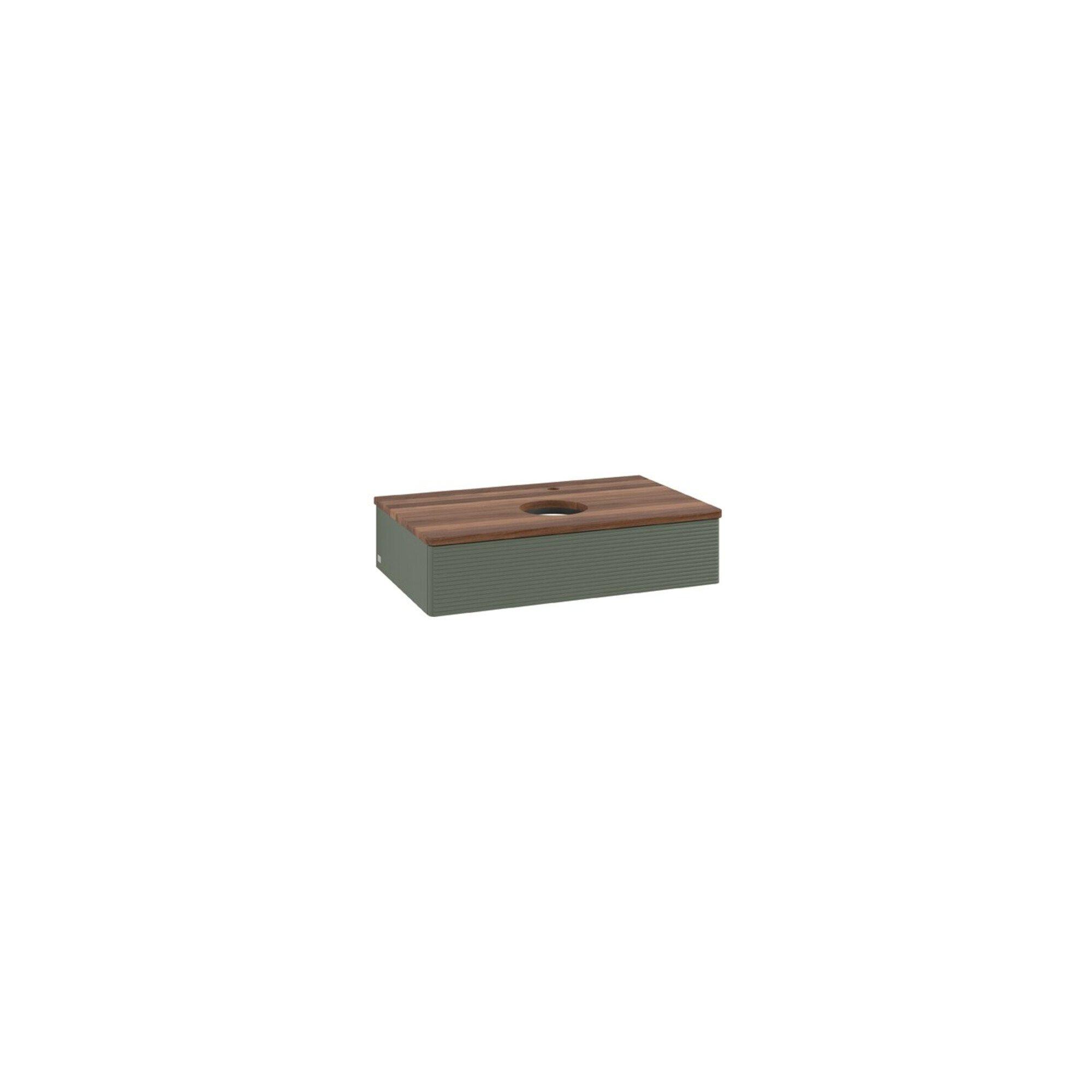 V&B Waschtischunterschrank Mit Frontstruktur Antao 80X19X50Cm, Hl, WBP W Wa, Lea Gre. M Lac ; Villeroy & Boch (K08152HL)
