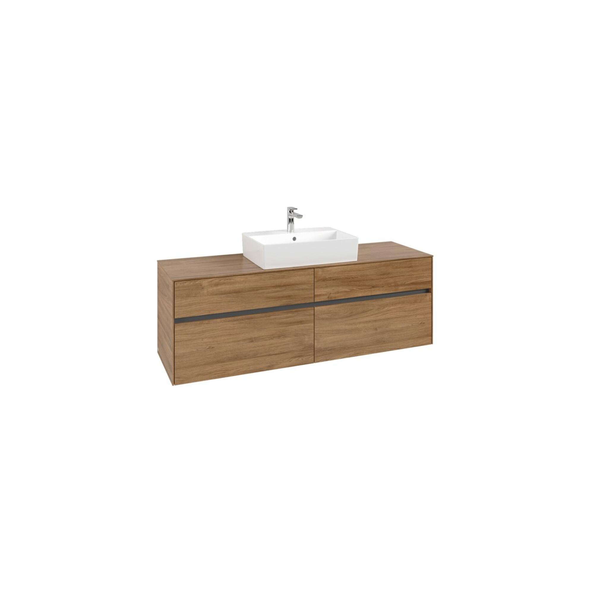V&B Waschtischunterschrank Collaro 160X54,8X50Cm, Wt Mittig, Kansas Oak ; Villeroy & Boch (C13400RH)