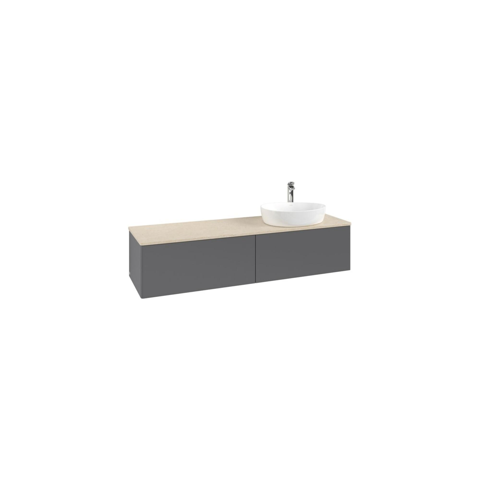 V&B Waschtischunterschrank Ohne Frontstruktur Antao 160X50Cm, Hl, Wbp Botti., Anthrac. M Lac ; Villeroy & Boch (K38053GK)