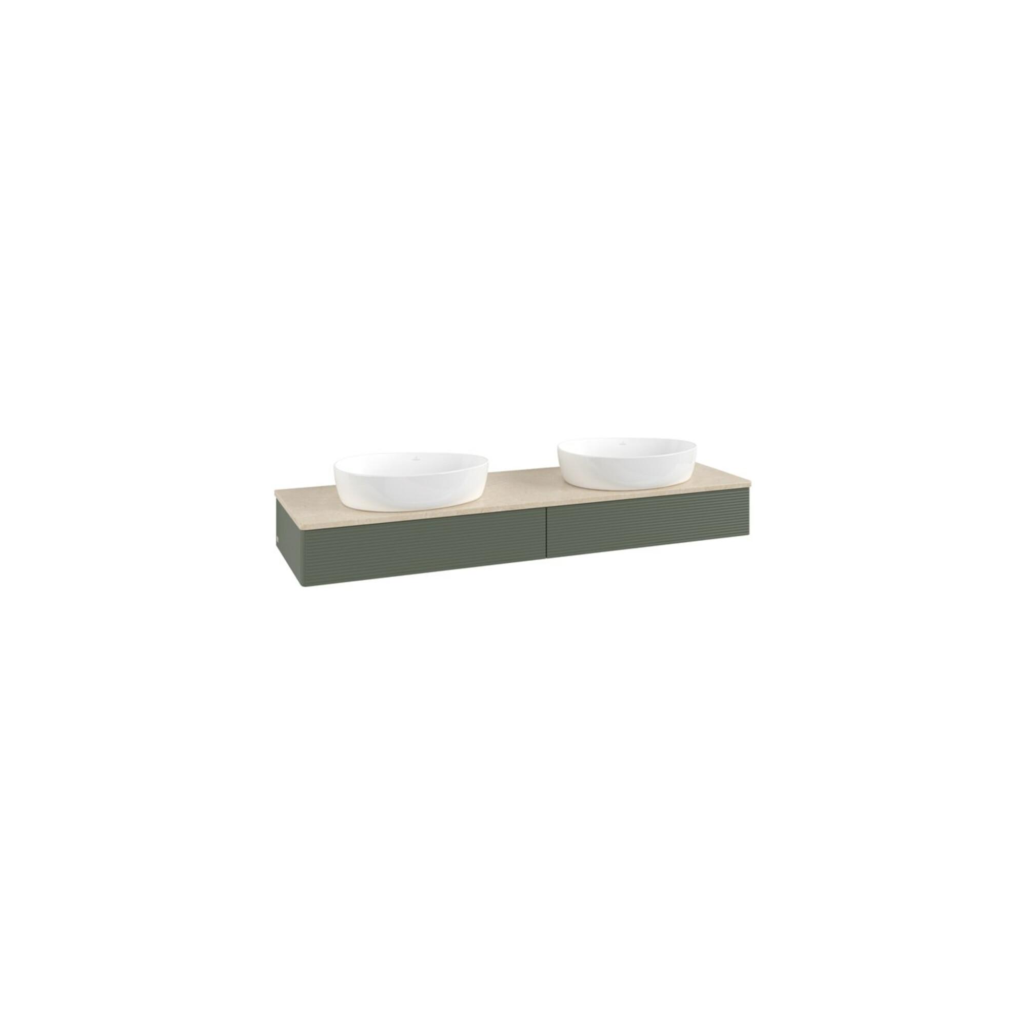 V&B Waschtischunterschrank Mit Frontstruktur, Mit Beleuchtung Antao 160X50Cm, Wbp Botti., Lea Gre. M Lac ; Villeroy & Boch (L17113HL)