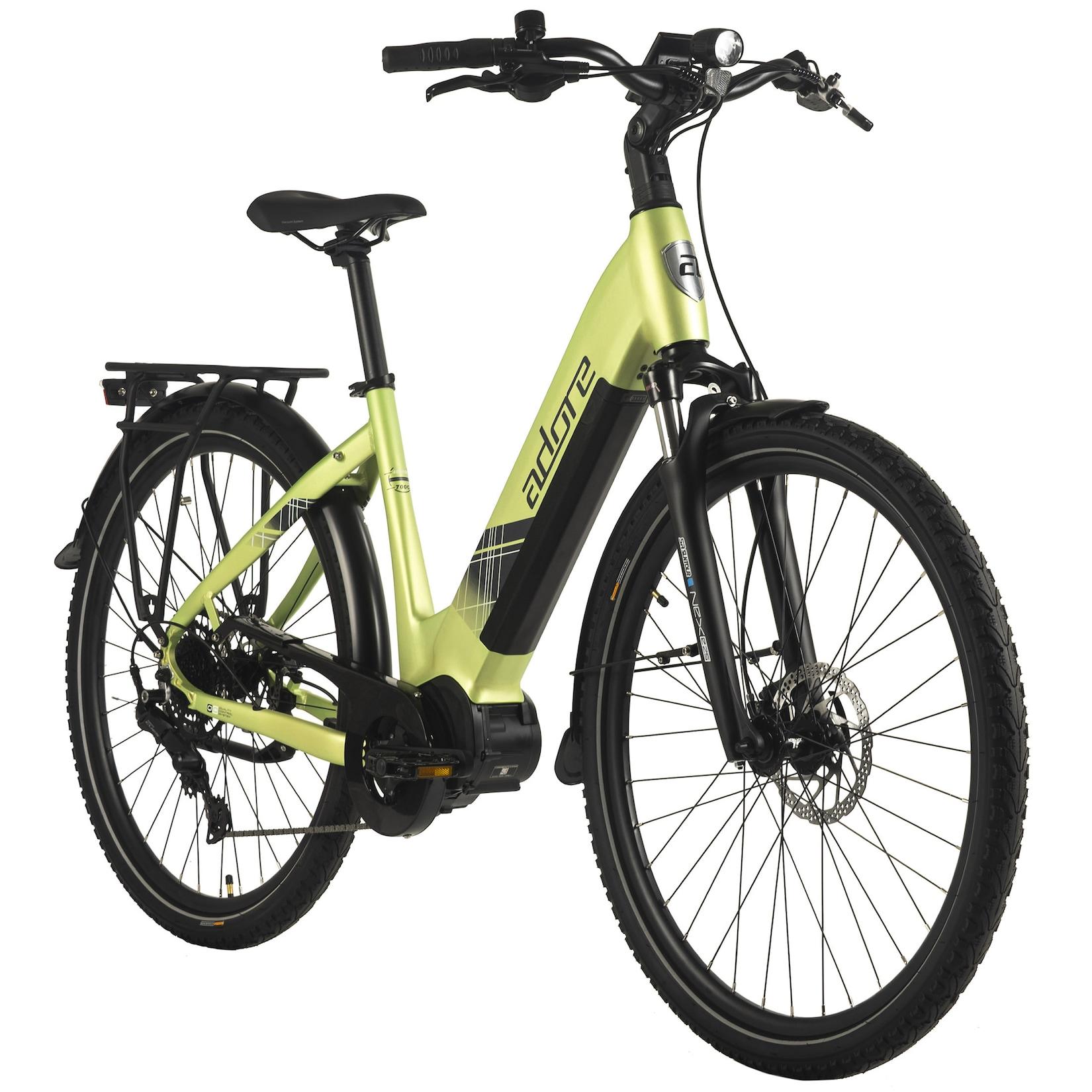 Adore ADORE E-Citybike 28"" Alu Cityfahrrad CX-380 Mittelmotor 85NM / 15Ah Lime Green