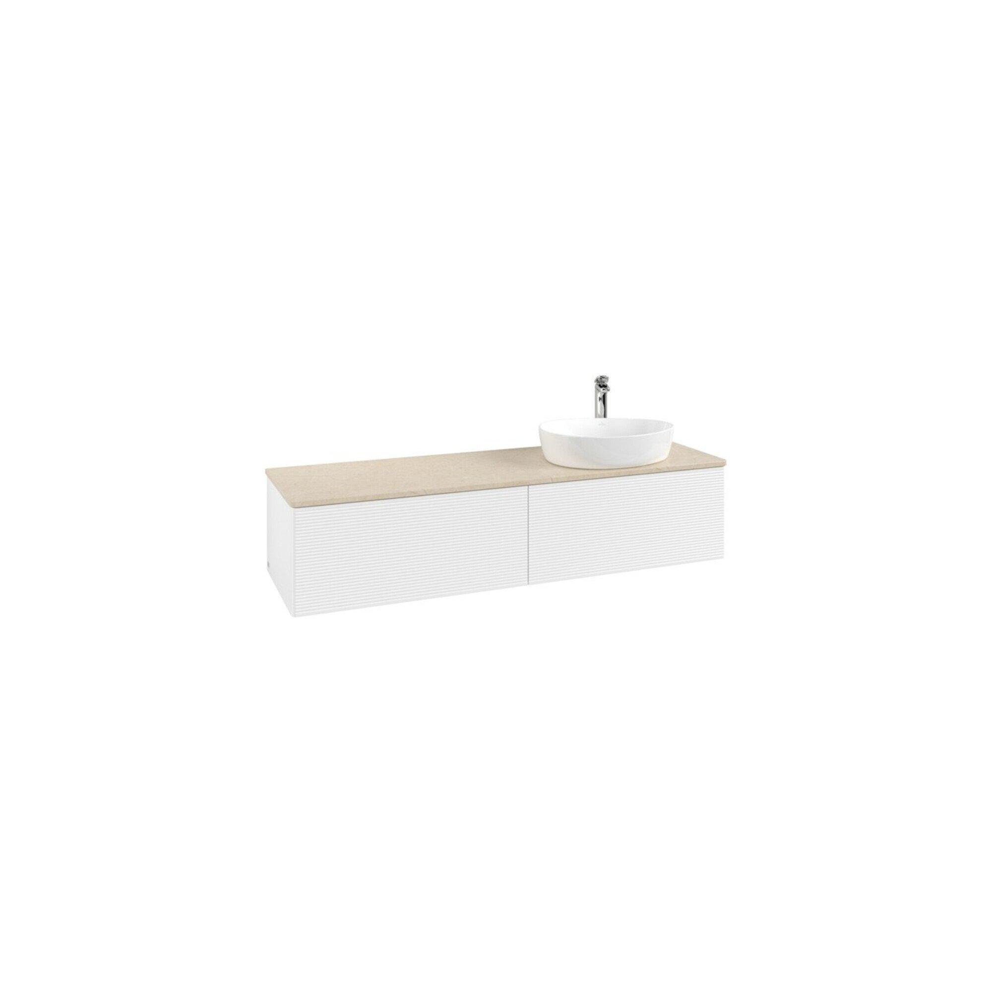 V&B Waschtischunterschrank Mit Frontstruktur Antao 160X50Cm, Hl, Wbp Botti., Wh. M Lac ; Villeroy & Boch (K38153MT)