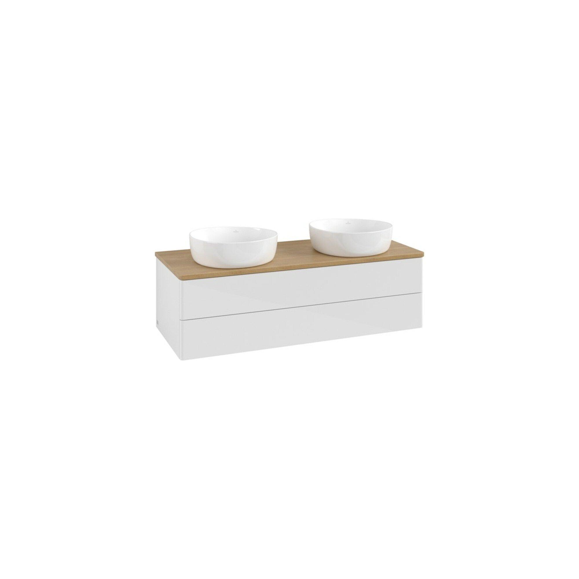 V&B Waschtischunterschrank Ohne Frontstruktur, Mit Beleuchtung Antao 120X36X50Cm, WBP Hon. Oa, Glo Wh. Lac ; Villeroy & Boch (L24011GF)