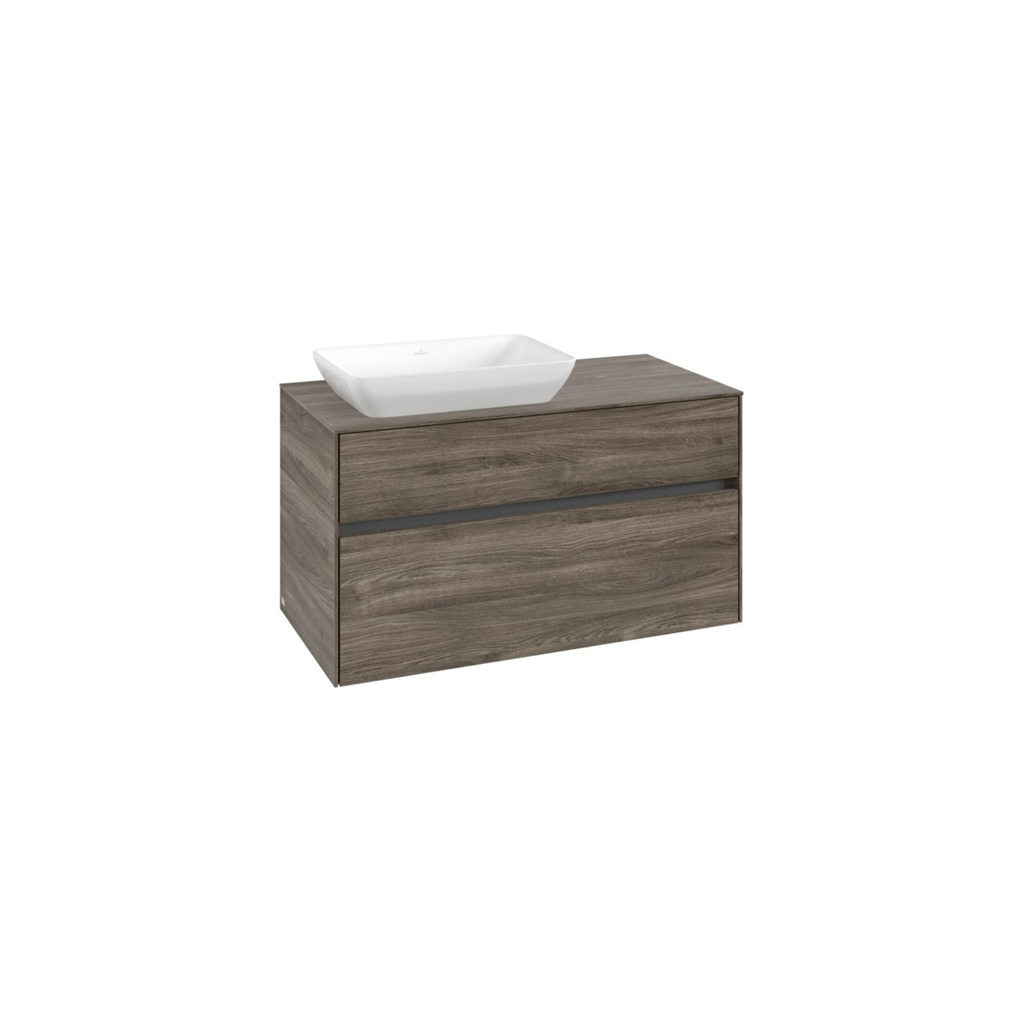 V&B Waschtischunterschrank Collaro 100X54,8X50Cm, Wt Links, Stone Oak ; Villeroy & Boch (C11000RK)