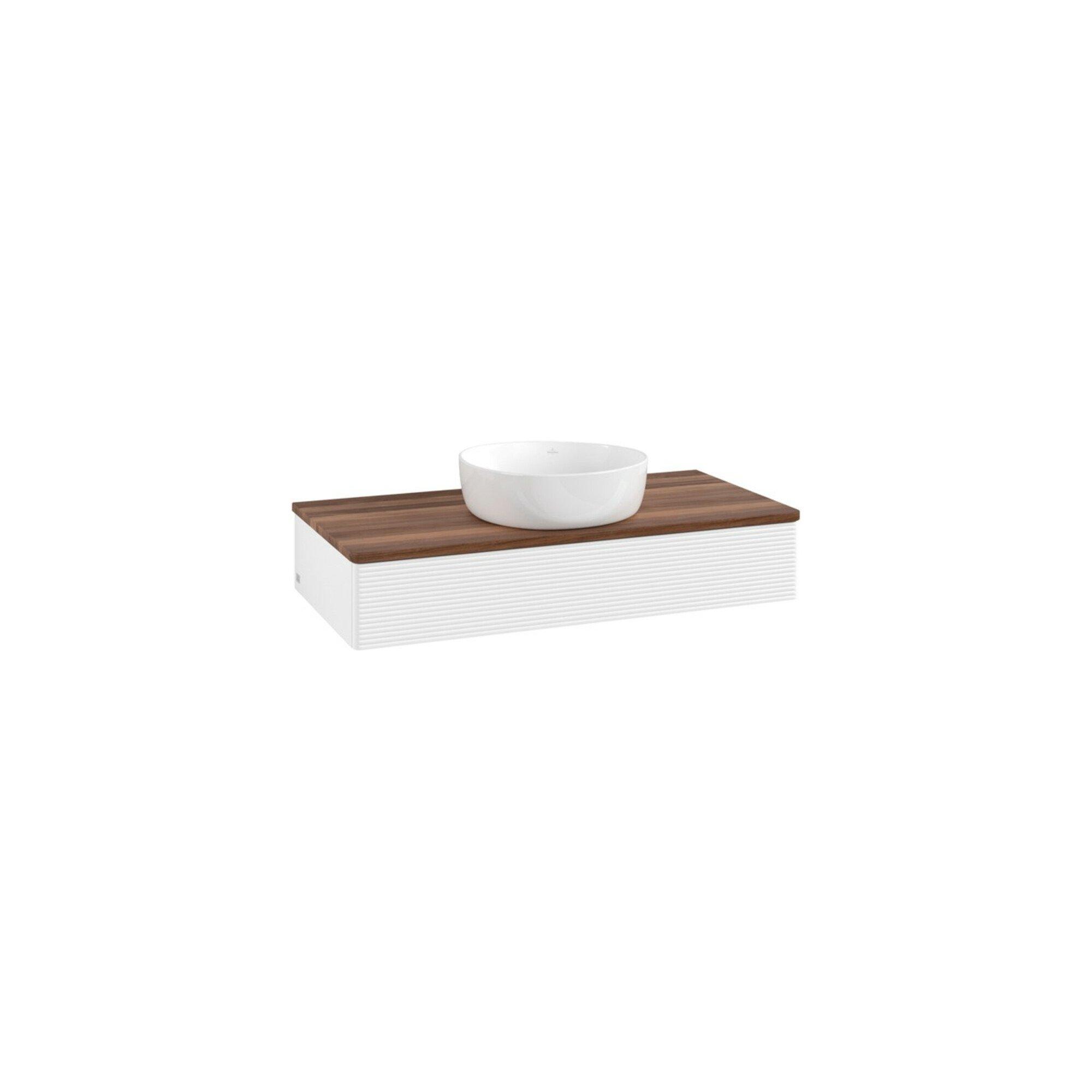 V&B Waschtischunterschrank Mit Frontstruktur Antao 100X19X50Cm, Wbp-Farbe W. Wal, Wh. M Lac ; Villeroy & Boch (K09112MT)