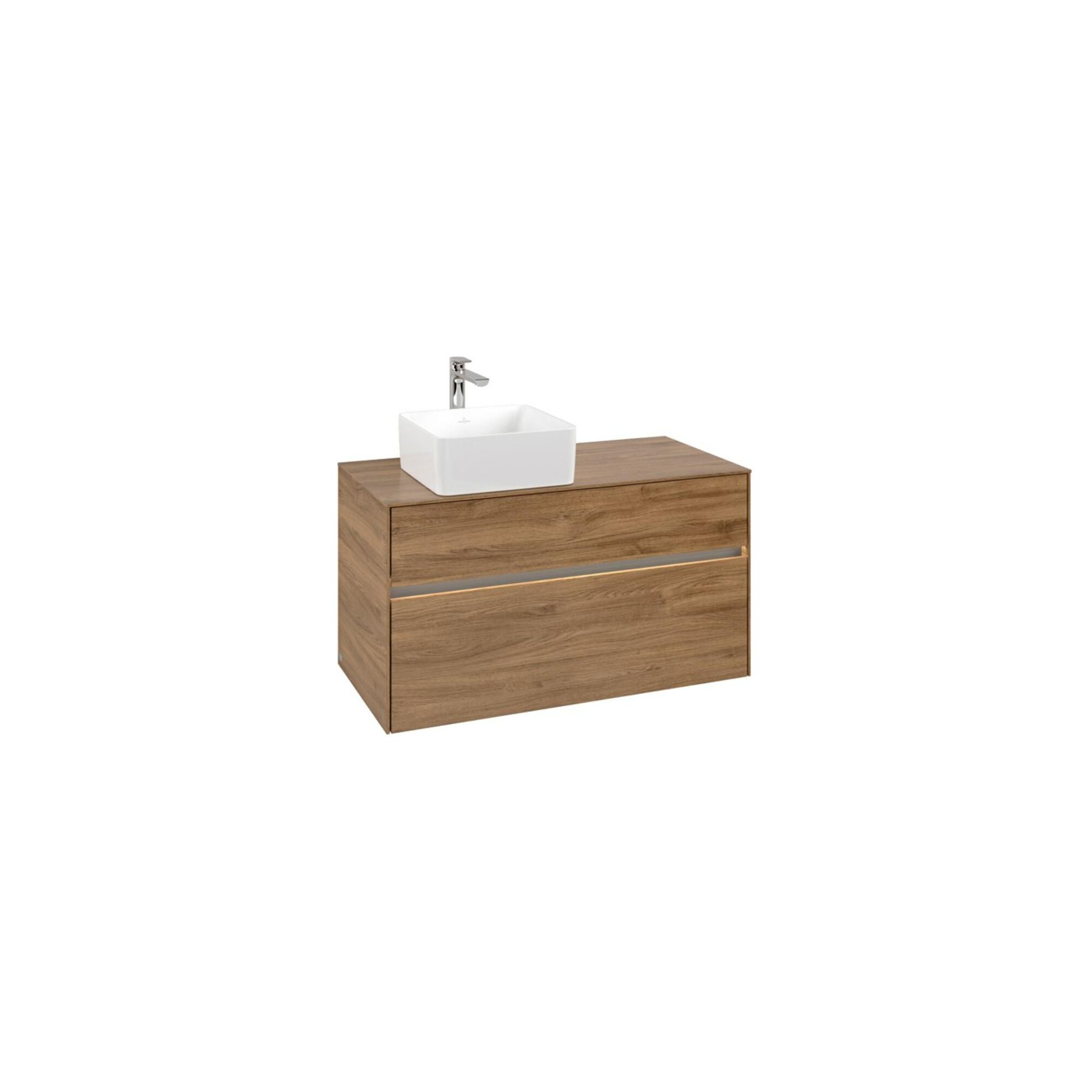 V&B Waschtischunterschrank Collaro 100X54,8X50Cm, Wt L, Led 7,3 W, Kan Oa ; Villeroy & Boch (C039B0RH)