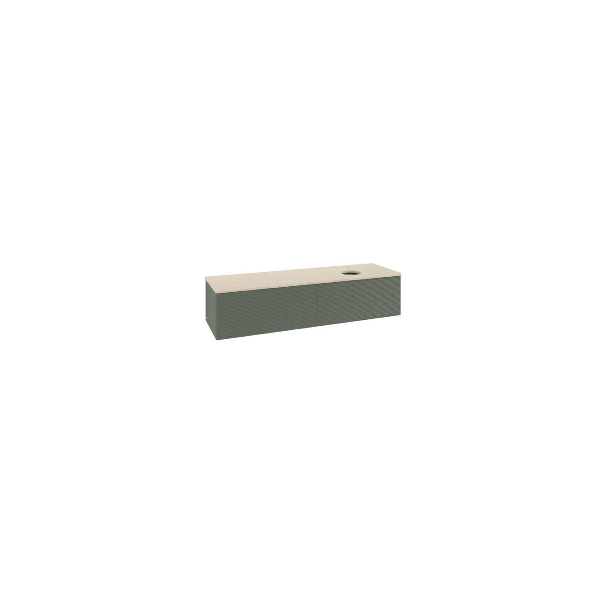 V&B Waschtischunterschrank Mit Frontstruktur Antao 160X50Cm, Hl, Wbp Botti., Lea Gre. M Lac ; Villeroy & Boch (K38153HL)