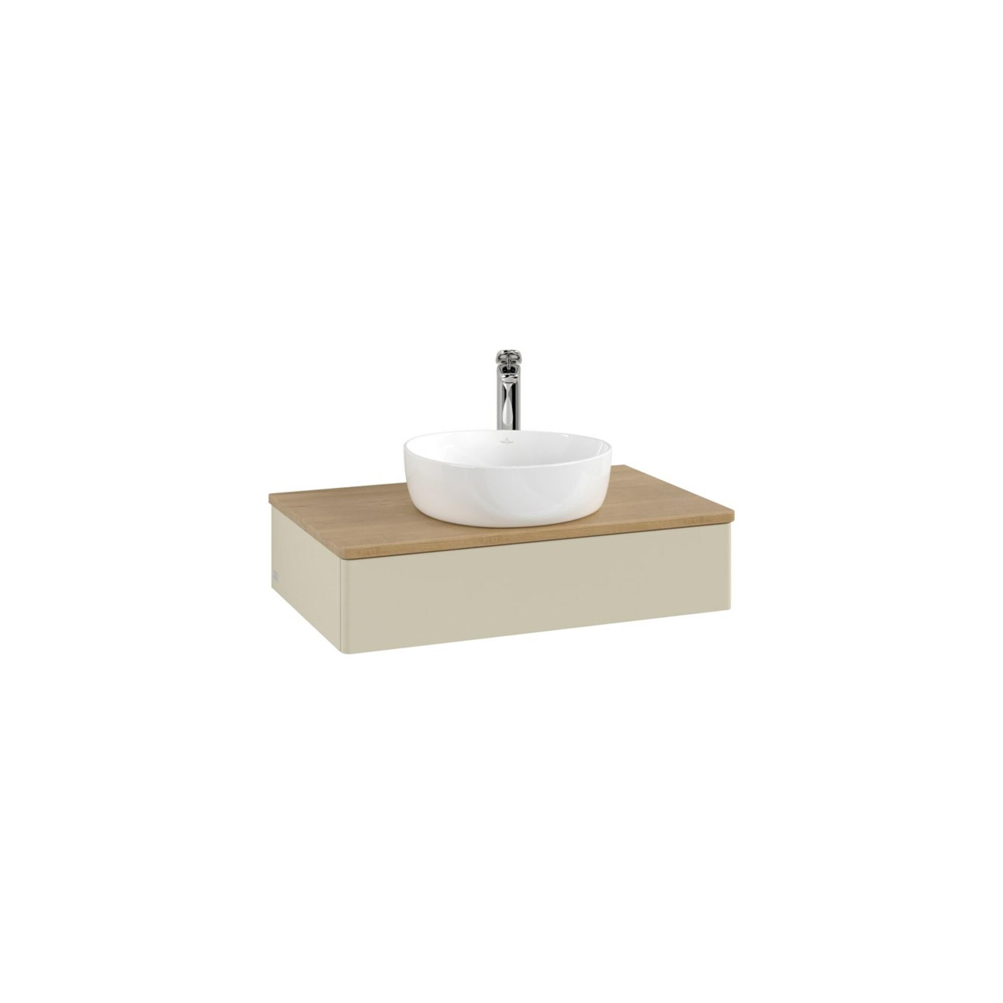 V&B Waschtischunterschrank Ohne Frontstruktur -Beleuchtung Antao 80X19X50Cm, Hl, WBP Hon. Oa, Si Gr M Lac ; Villeroy & Boch (L08051HJ)
