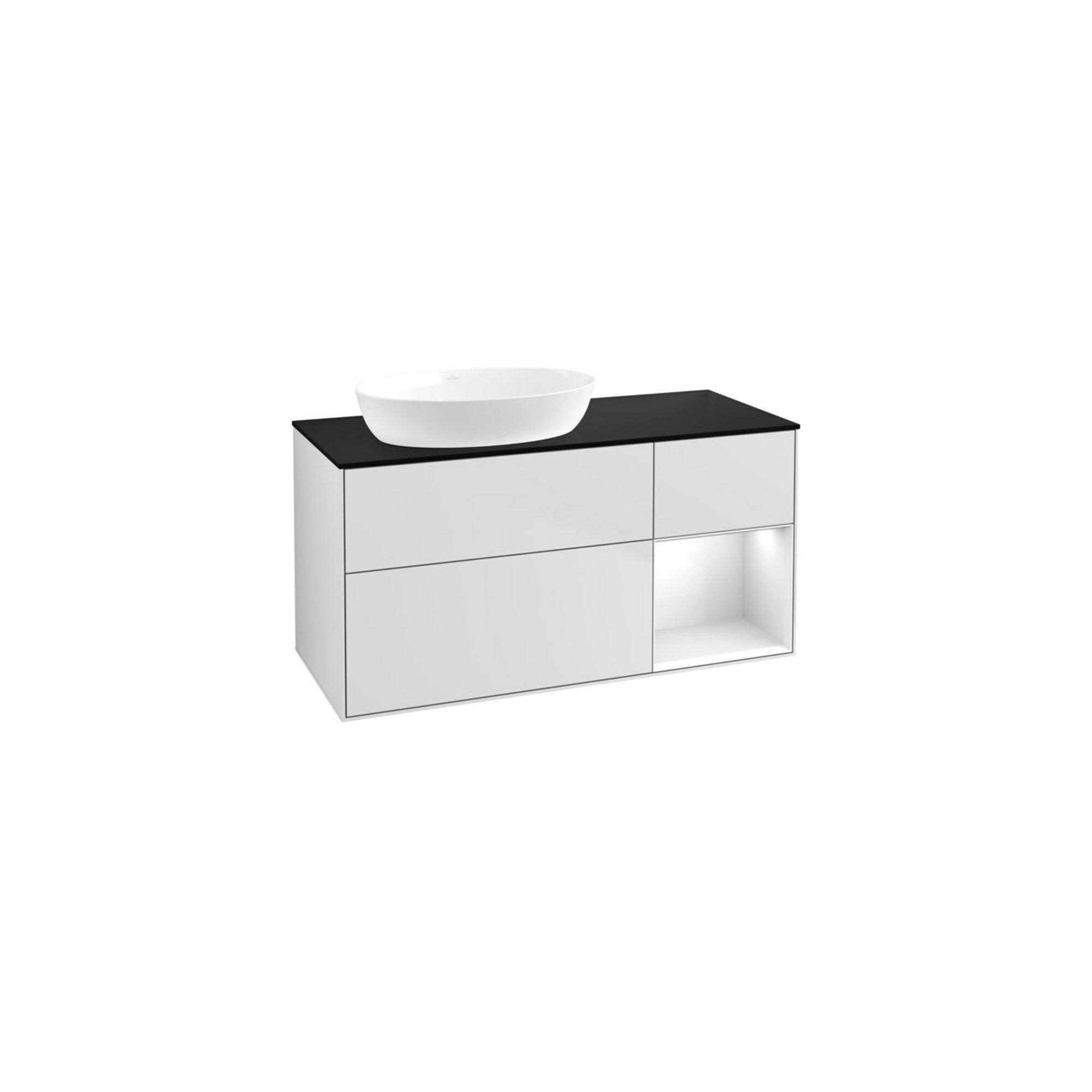V&B Waschtischunterschrank Wandbeleuchtung Finion 120Cm, Pl B M, Rg Glo Wh. Lac, Wh. M Lac ; Villeroy & Boch (GA52GFMT)