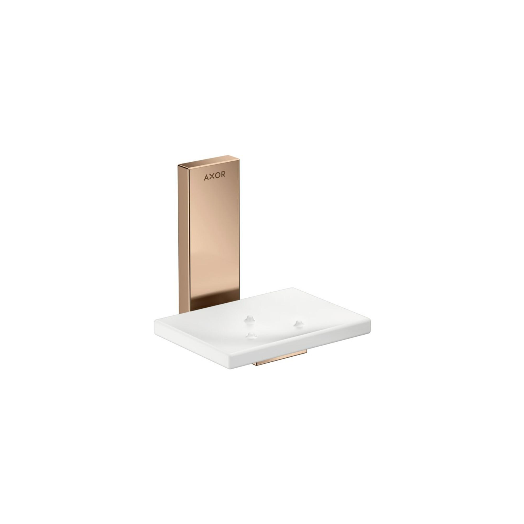 Hansgrohe Schale Axor Uni. Rectangular Glas, Wandmontage, Polished Red Gold (42605300)