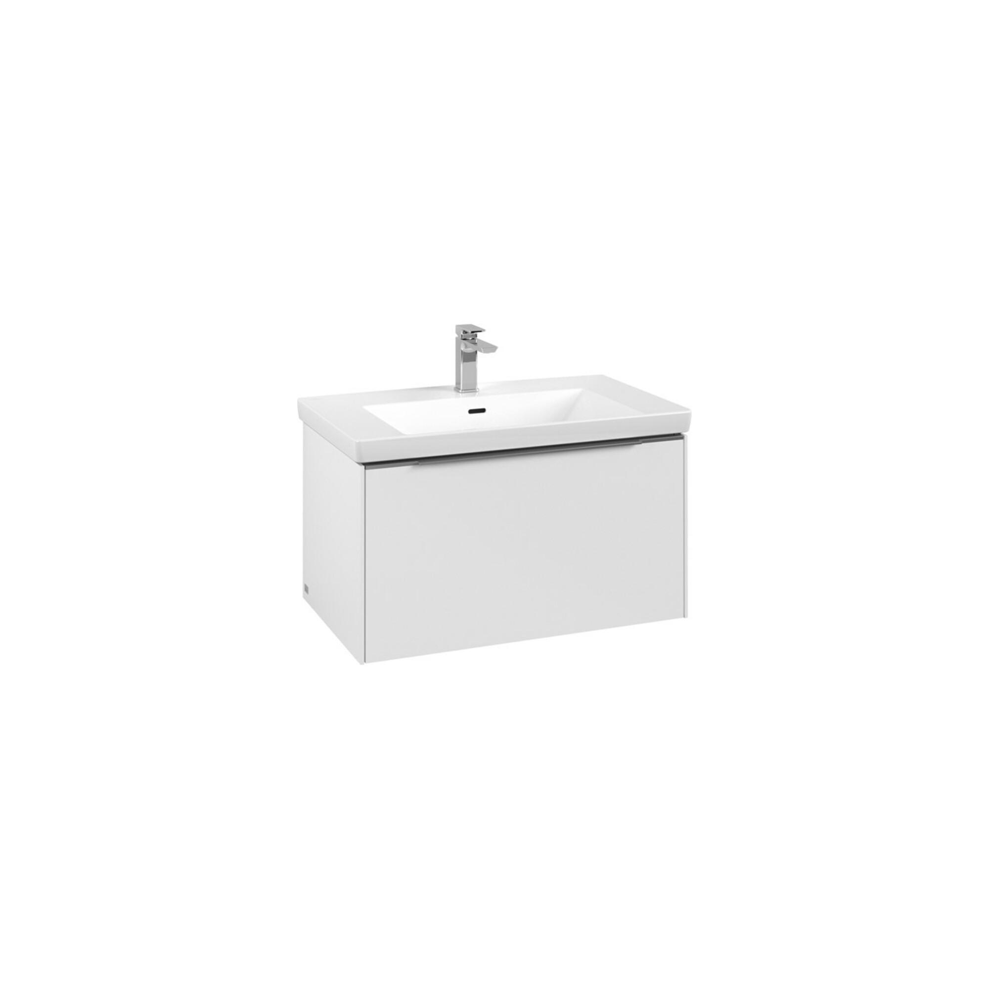V&B Waschtischunterschrank Subway 3.0 77,2X42,9X47,8Cm, O Led/Gr Alu Gl, P Wh. ; Villeroy & Boch (C57300VF)