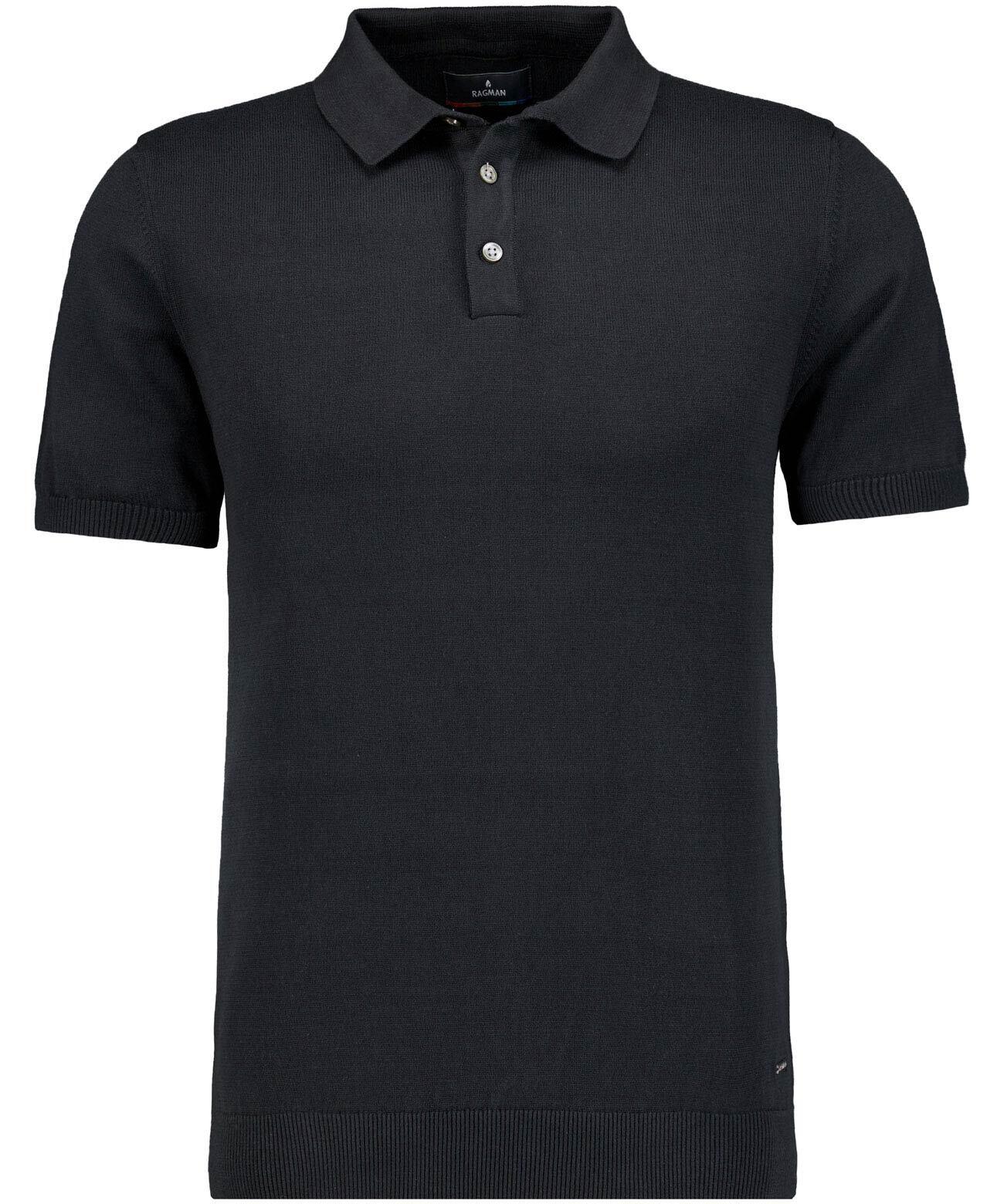 Rundhalspullover Ragman, Herren, Gr. 54, Schwarz, Feinstrick, 100% Baumwolle, Ohne Ausschnitt, Pullover Rundhalspullover