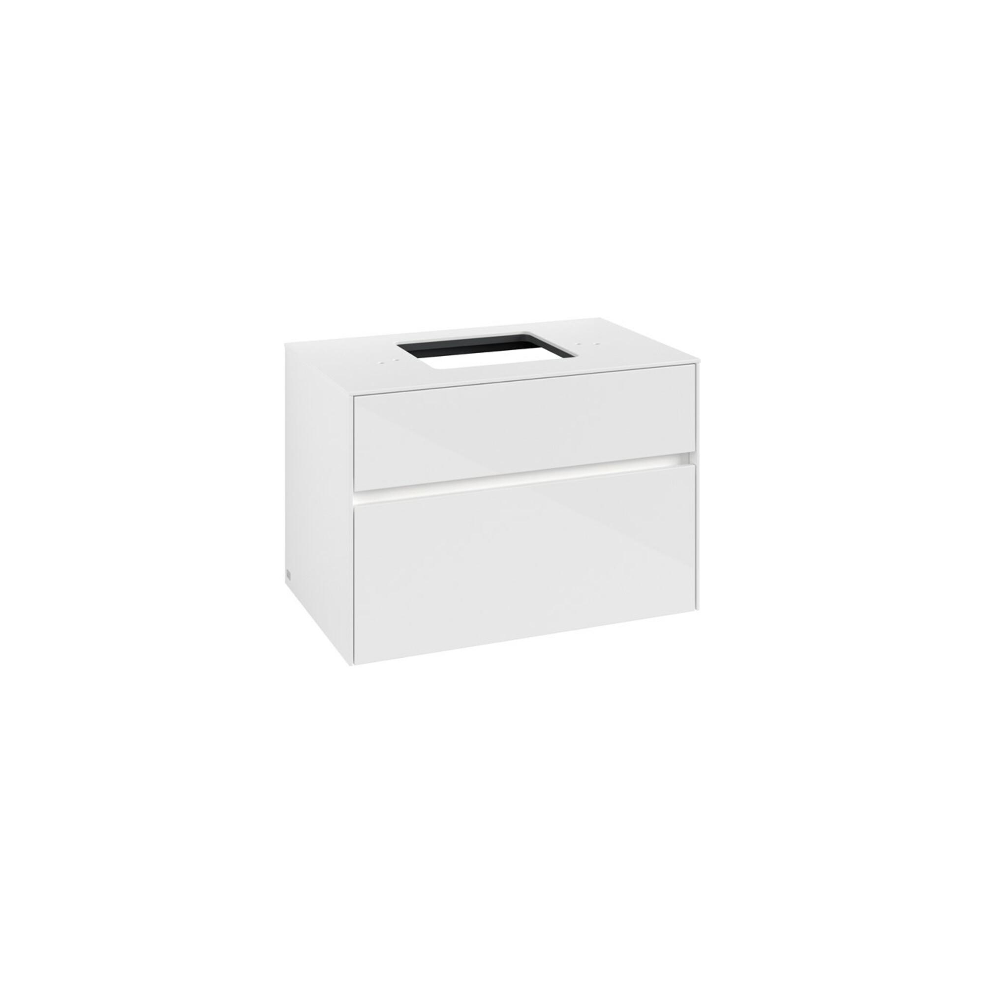 V&B Waschtischunterschrank Collaro 80X54,8X50Cm, Wt Mi, Led 5,7 W, Glo Wh. ; Villeroy & Boch (C124B0DH)