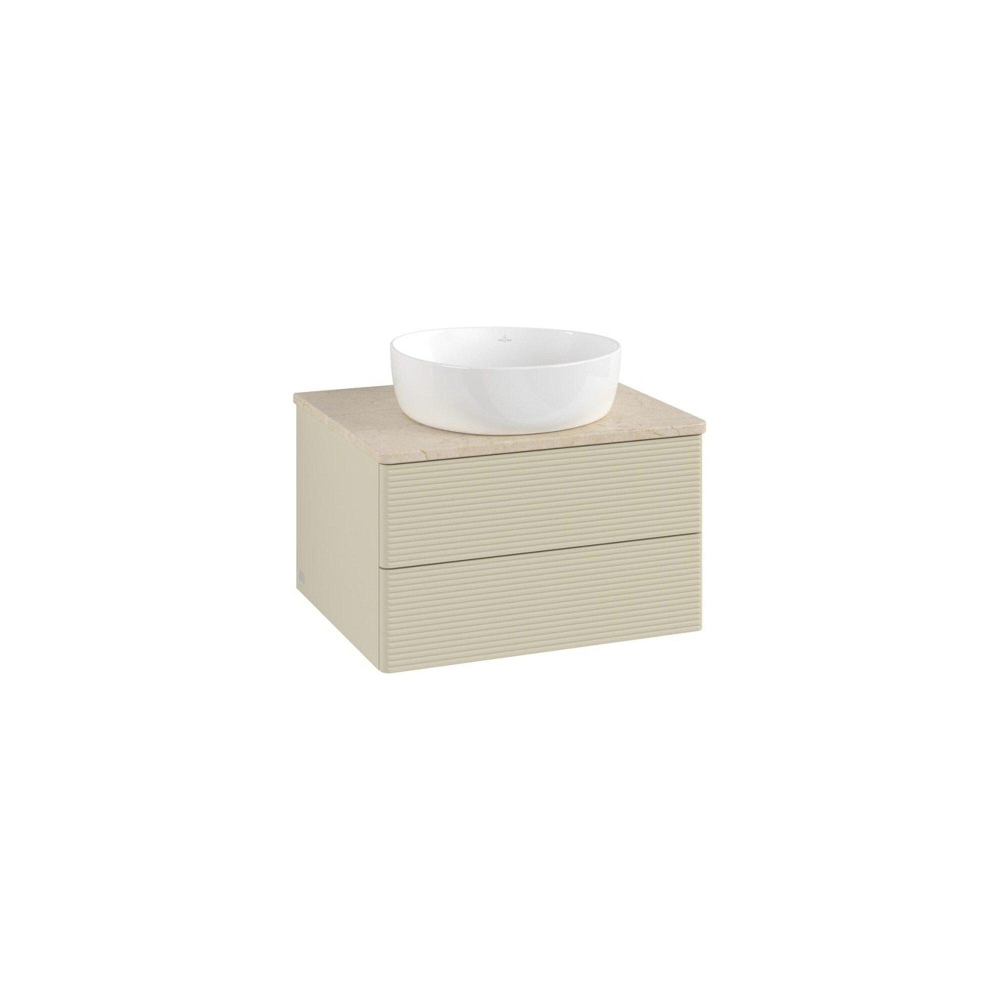 V&B Waschtischunterschrank Mit Frontstruktur Antao 60X36X50Cm, Wbp Botti., Si Gr M Lac ; Villeroy & Boch (K18113HJ)