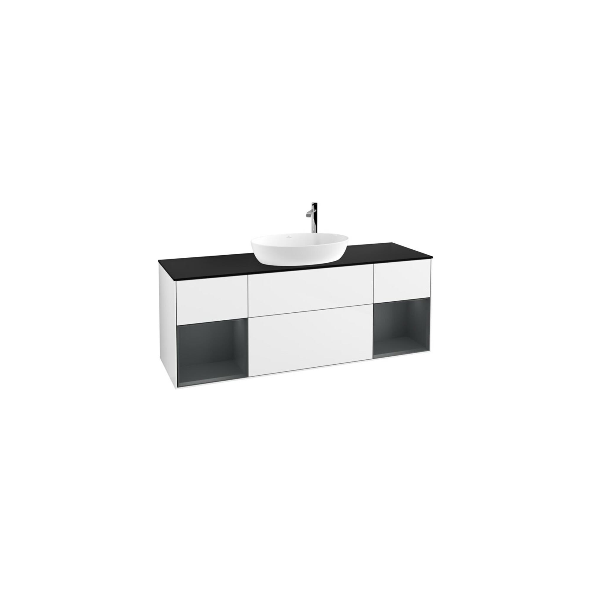 V&B Waschtischunterschrank Wandbeleuchtung Finion 160Cm, Pl B M, Reg Md M Lac, Glo Wh. Lac ; Villeroy & Boch (G982HGGF)