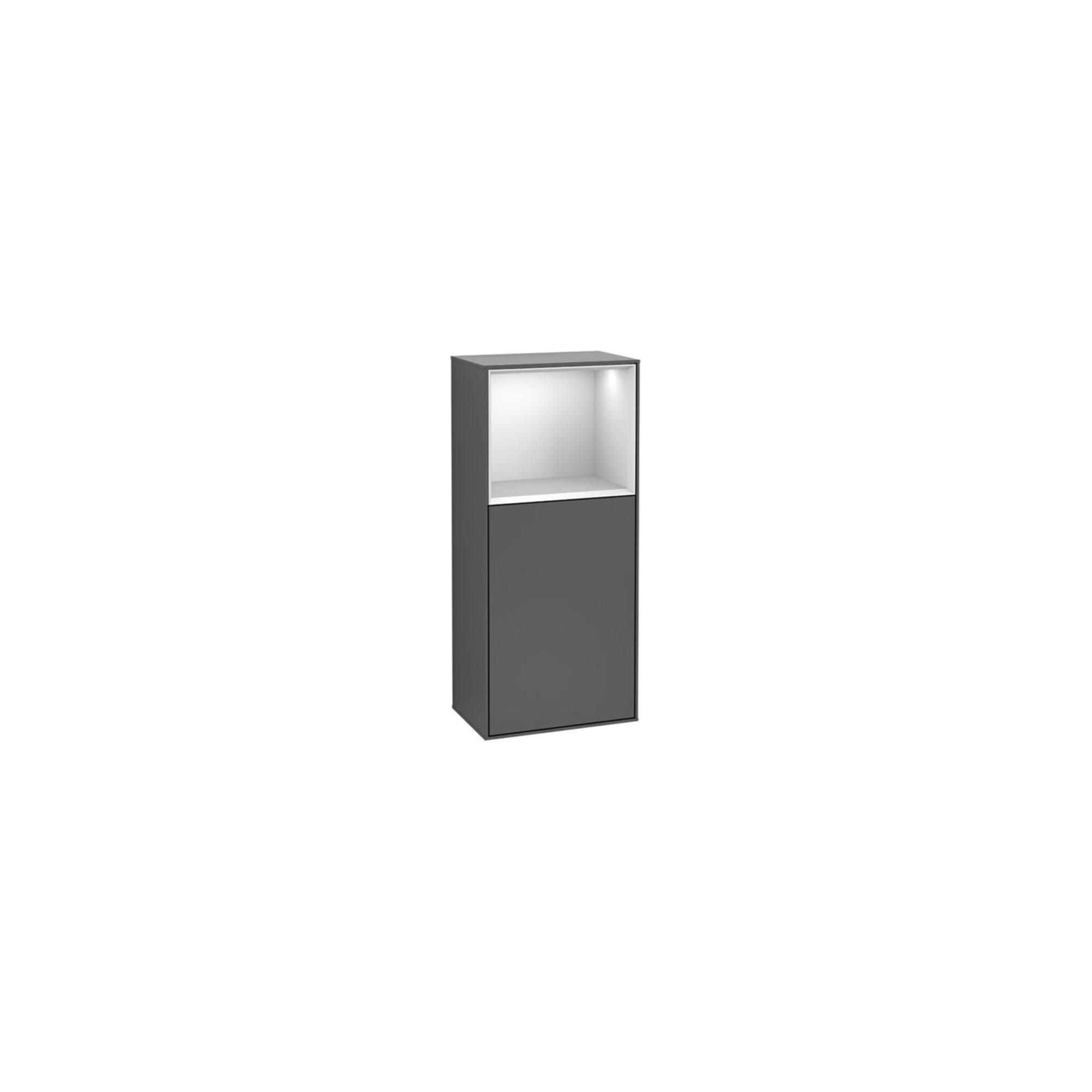 V&B Seitenschrank Wandbeleuchtung Finion 41,8X93,6Cm, L, Reg Si Gr M Lac, Wal Ven ; Villeroy & Boch (G500HJGN)