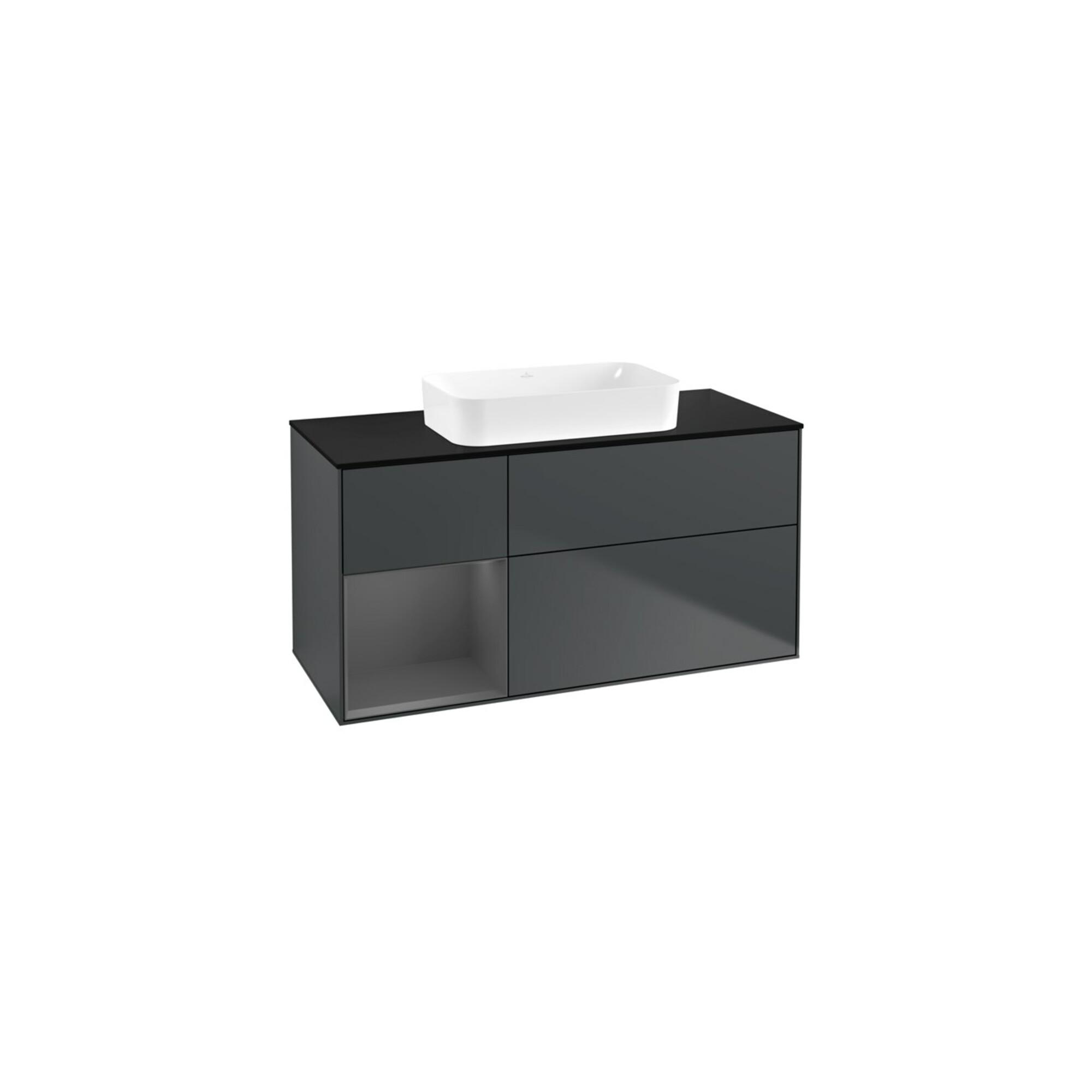 V&B Waschtischunterschrank Wandbeleuchtung Finion 120X60 Cm, Rg R Anthrac. M, Md Bl. M Lac ; Villeroy & Boch (G702GKHG)