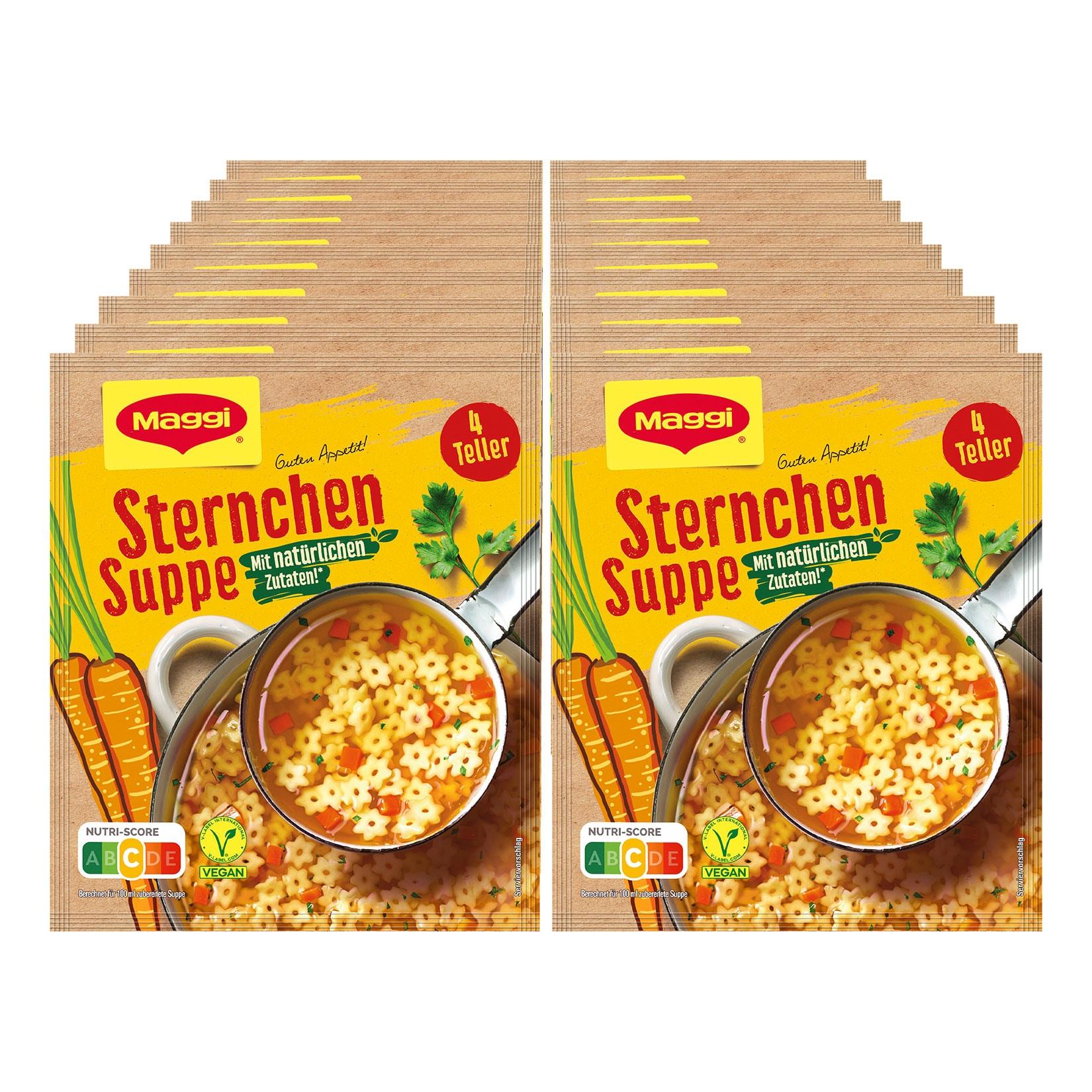 Maggi Guten Appetit Sternchensuppe für 1 Liter, 18er Pack