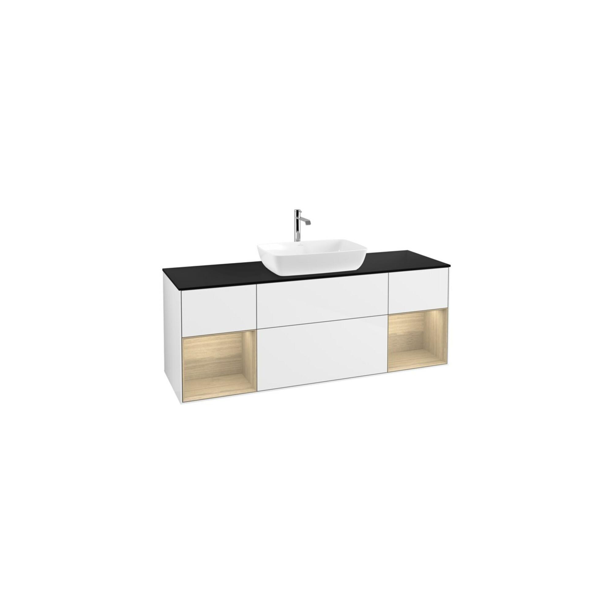 V&B Waschtischunterschrank Finion 160Cm, Pl Bla M, Reg Oa Ven, Glo Wh. Lac ; Villeroy & Boch (F862PCGF)