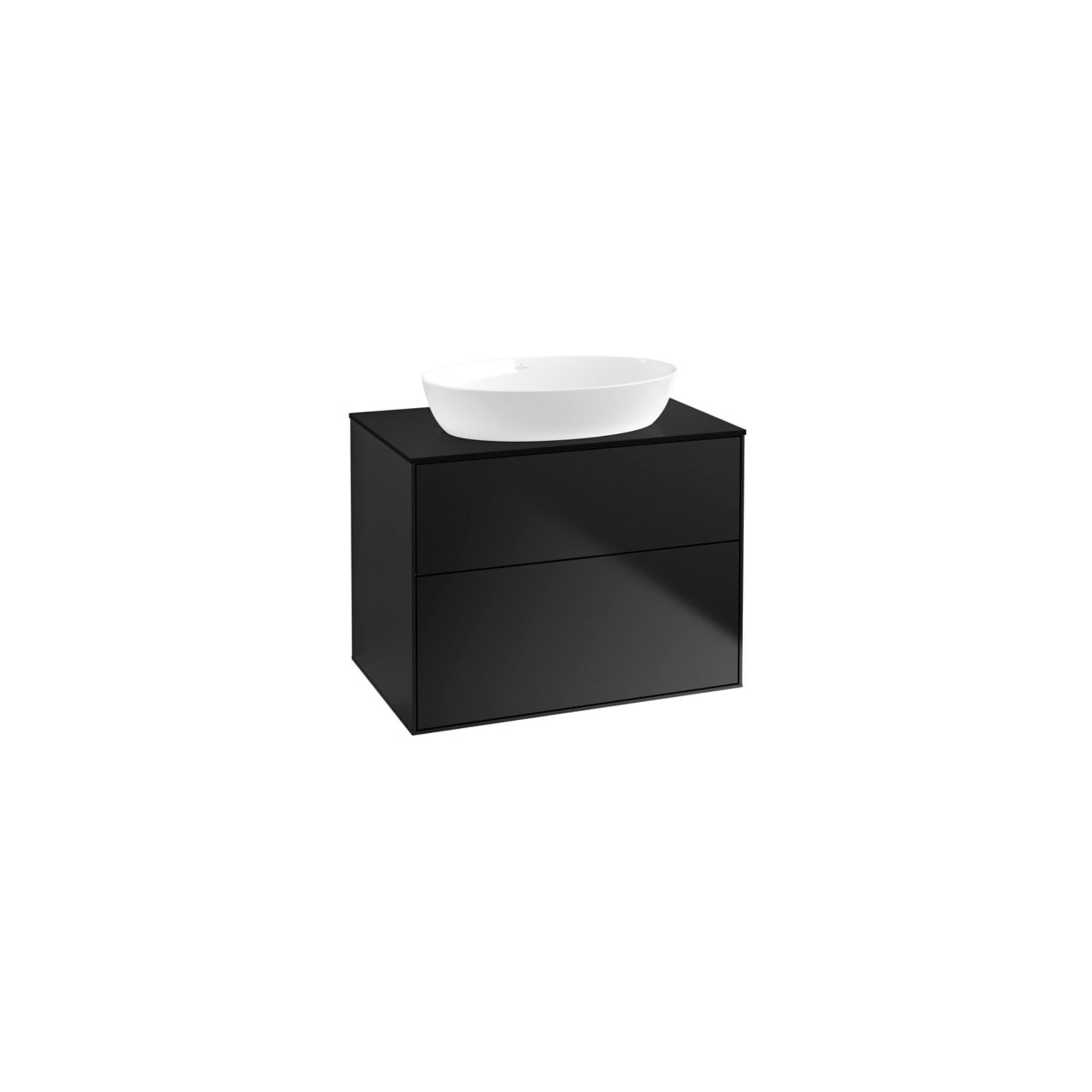 V&B Waschtischunterschrank Wandbeleuchtung Finion 80X60,3Cm, Abd.-Pl. Bla M, Bla M Lacquer ; Villeroy & Boch (G99200PD)