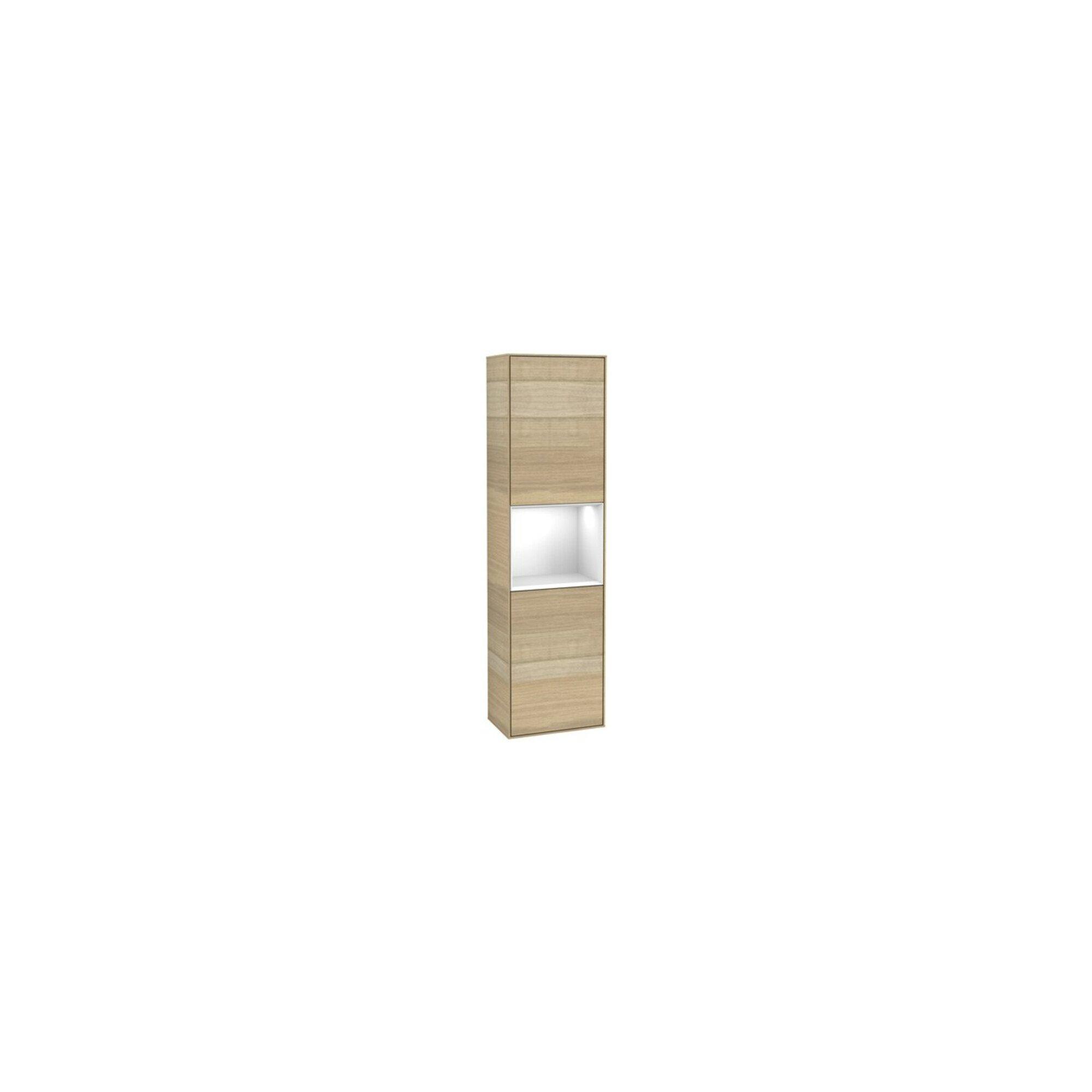 V&B Hochschrank Wandbeleuchtung Finion 41,8X151,6Cm, L, Reg Glo Wh. Lac, Oa Ven ; Villeroy & Boch (G460GFPC)