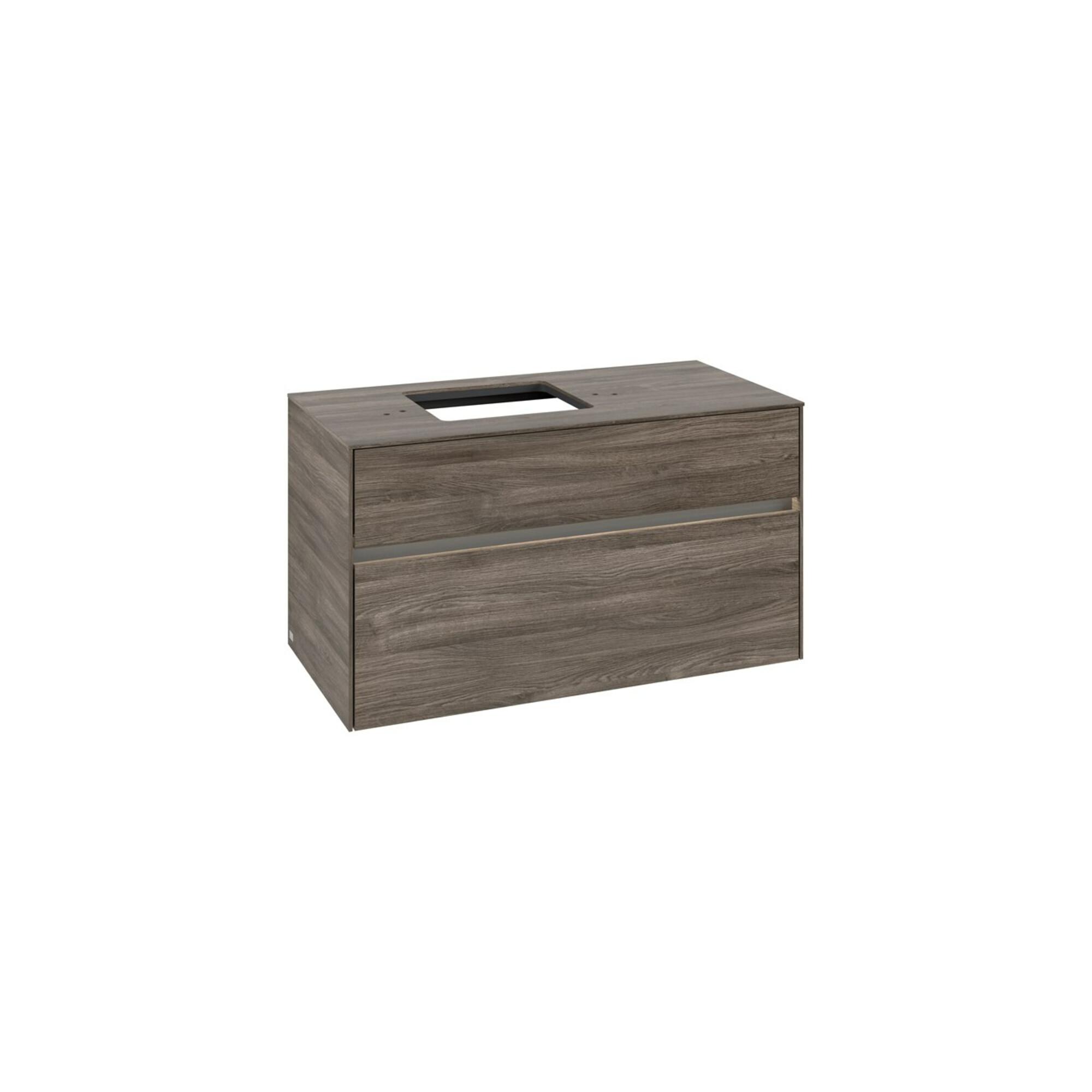 V&B Waschtischunterschrank Collaro 100X54,8X50Cm, Wt L, Led 7,3 W, St. Oa ; Villeroy & Boch (C126B0RK)