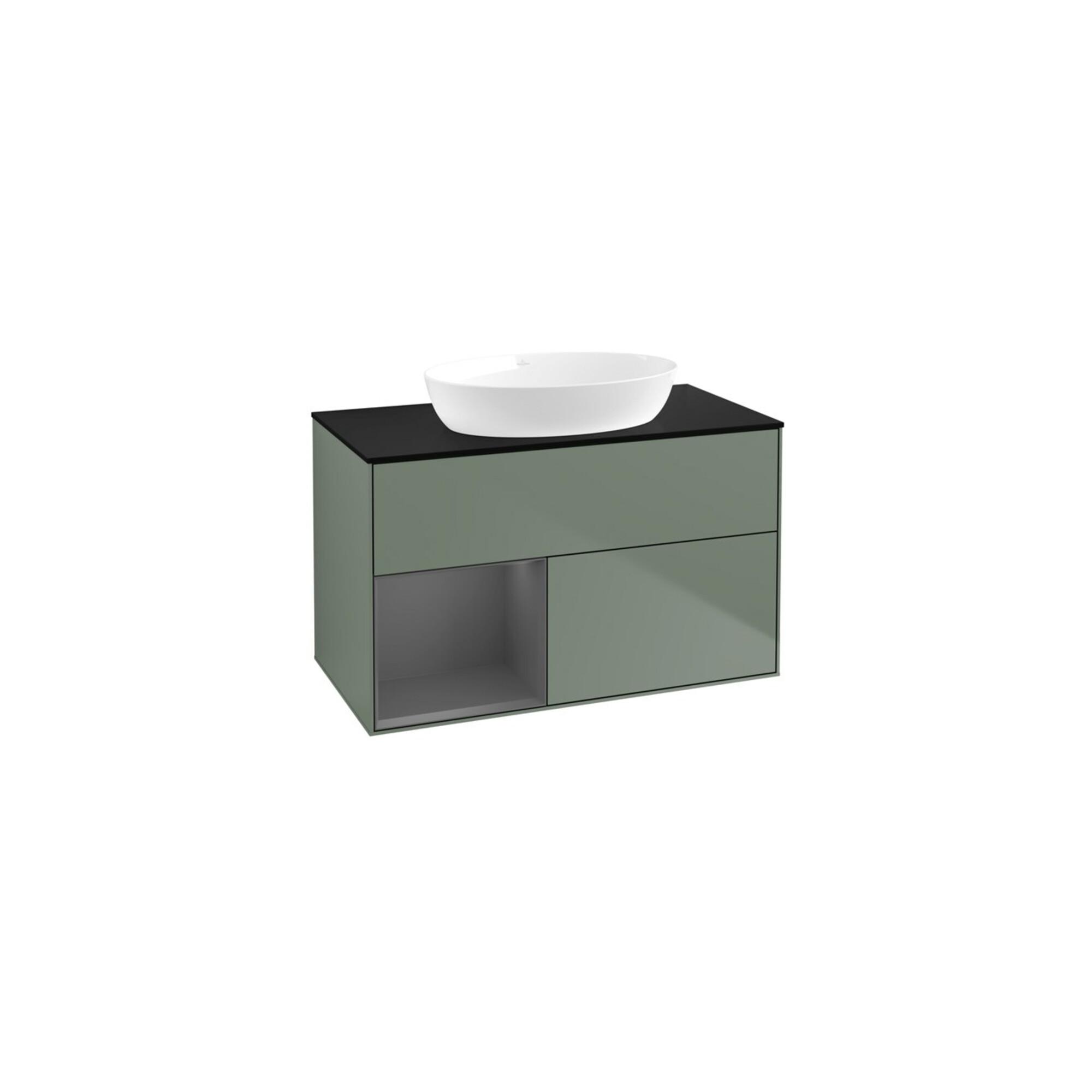 V&B Waschtischunterschrank Finion 100, Pl B M, Rg A M Lac, Oli. M Lac ; Villeroy & Boch (FA12GKGM)