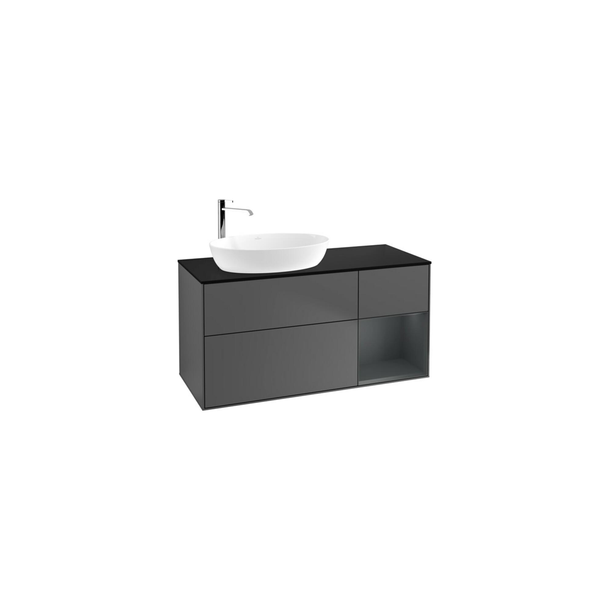 V&B Waschtischunterschrank Finion 120Cm, Pl B M, Reg Md M Lac, Anthrac. M ; Villeroy & Boch (F932HGGK)