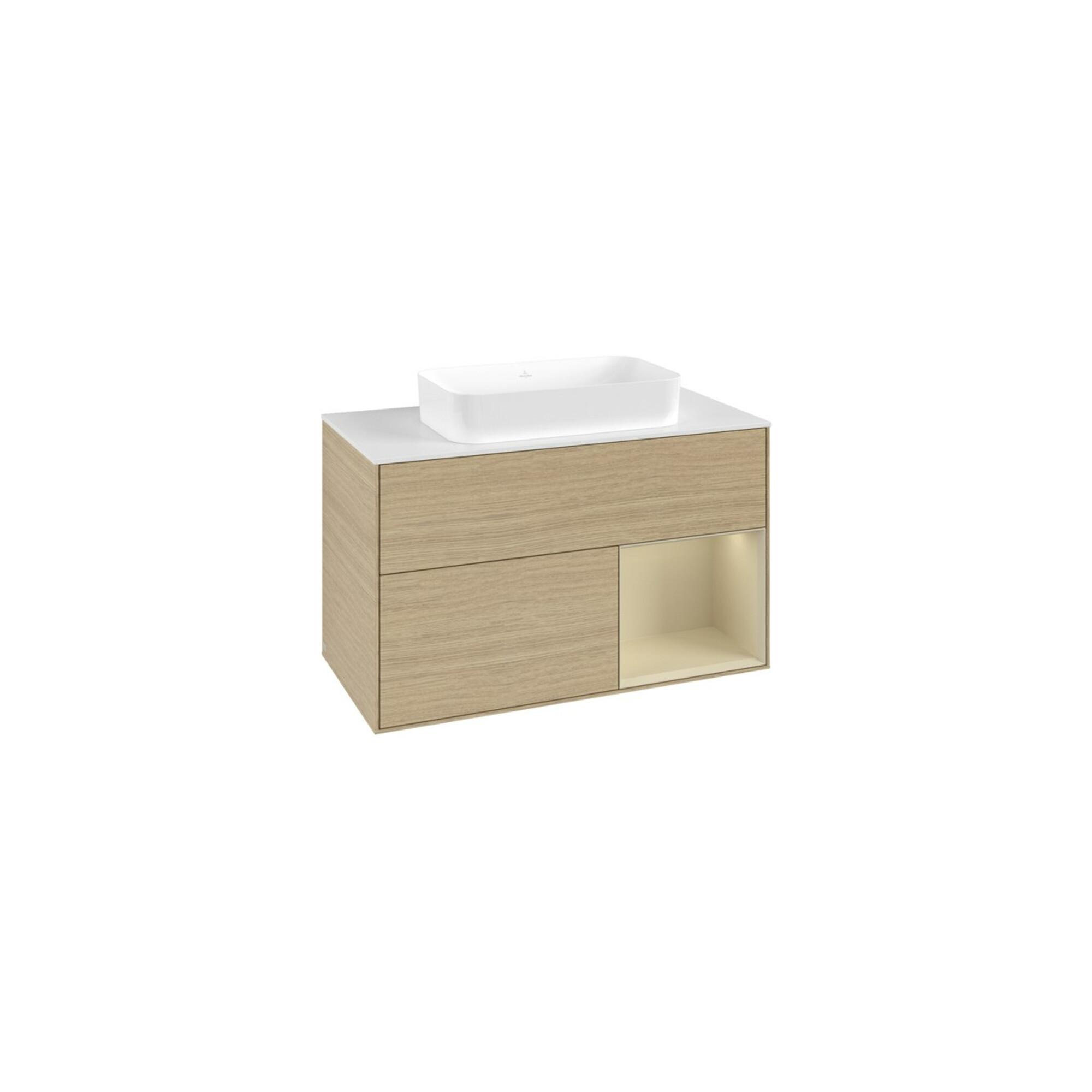 V&B Waschtischunterschrank Finion 100X60,3 Cm, Reg Re Si Gr M Lac, Oa Ven ; Villeroy & Boch (F661HJPC)