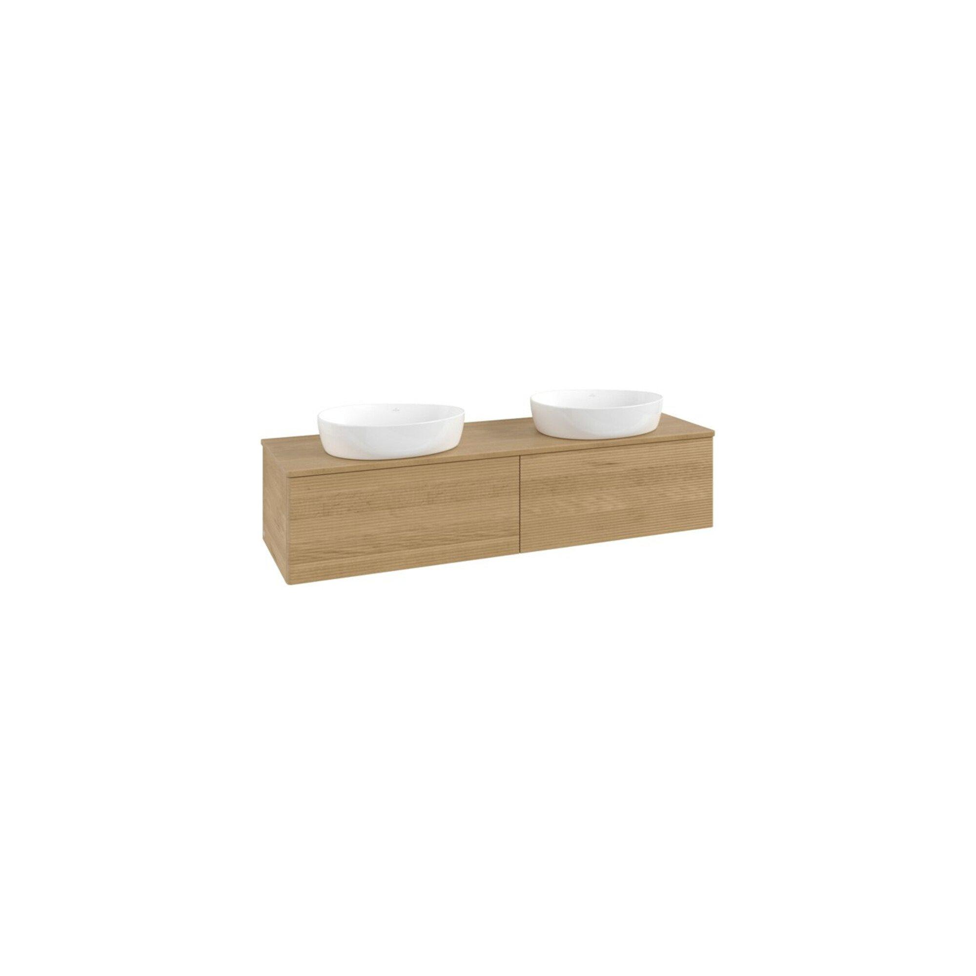 V&B Waschtischunterschrank Mit Frontstruktur Antao 160X36X50Cm, Wbp-Farbe Hon. Oa, Hon. Oak ; Villeroy & Boch (K39111HN)