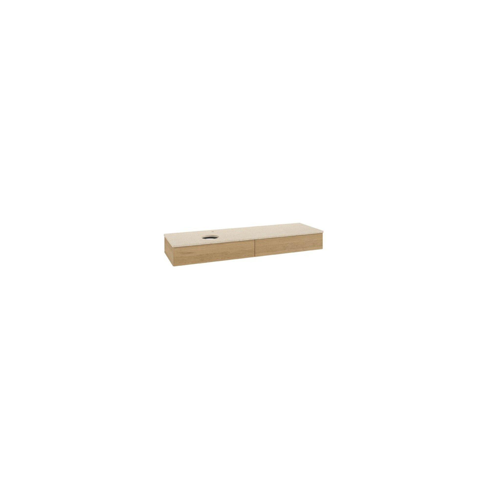 V&B Waschtischunterschrank Mit Frontstruktur Antao 160X50Cm, Hl, Wbp-Farbe Botti., Hon. Oa ; Villeroy & Boch (K15153HN)