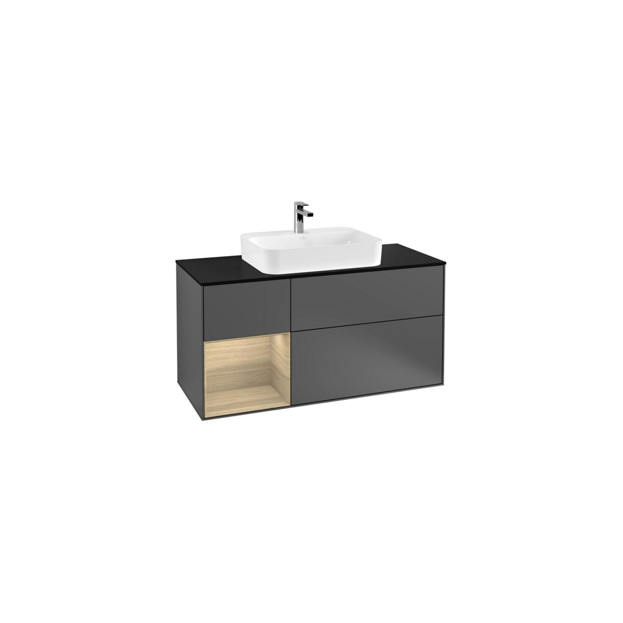 V&B Waschtischunterschrank Wandbeleuchtung Finion 120Cm, Pl B M, Reg Li Oa Ven, Anthrac. M ; Villeroy & Boch (G412PCGK)