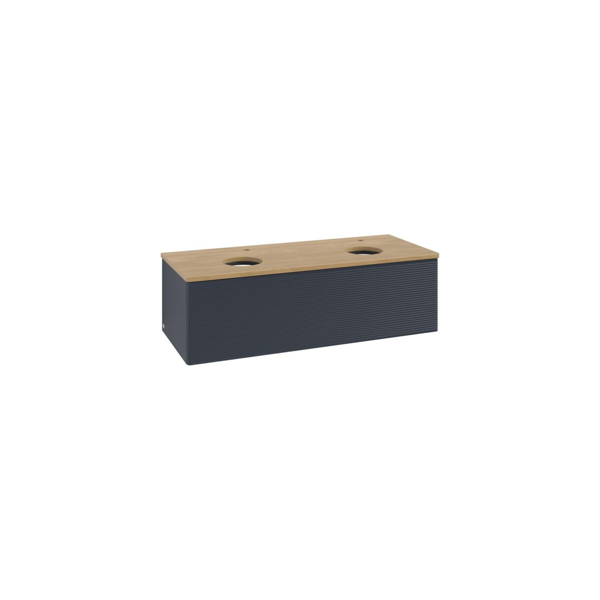 V&B Waschtischunterschrank Mit Frontstruktur, Mit Beleuchtung Antao 120X36X50Cm, Hl, WBP Hon. Oa, Md B M Lac ; Villeroy & Boch (L35151HG)