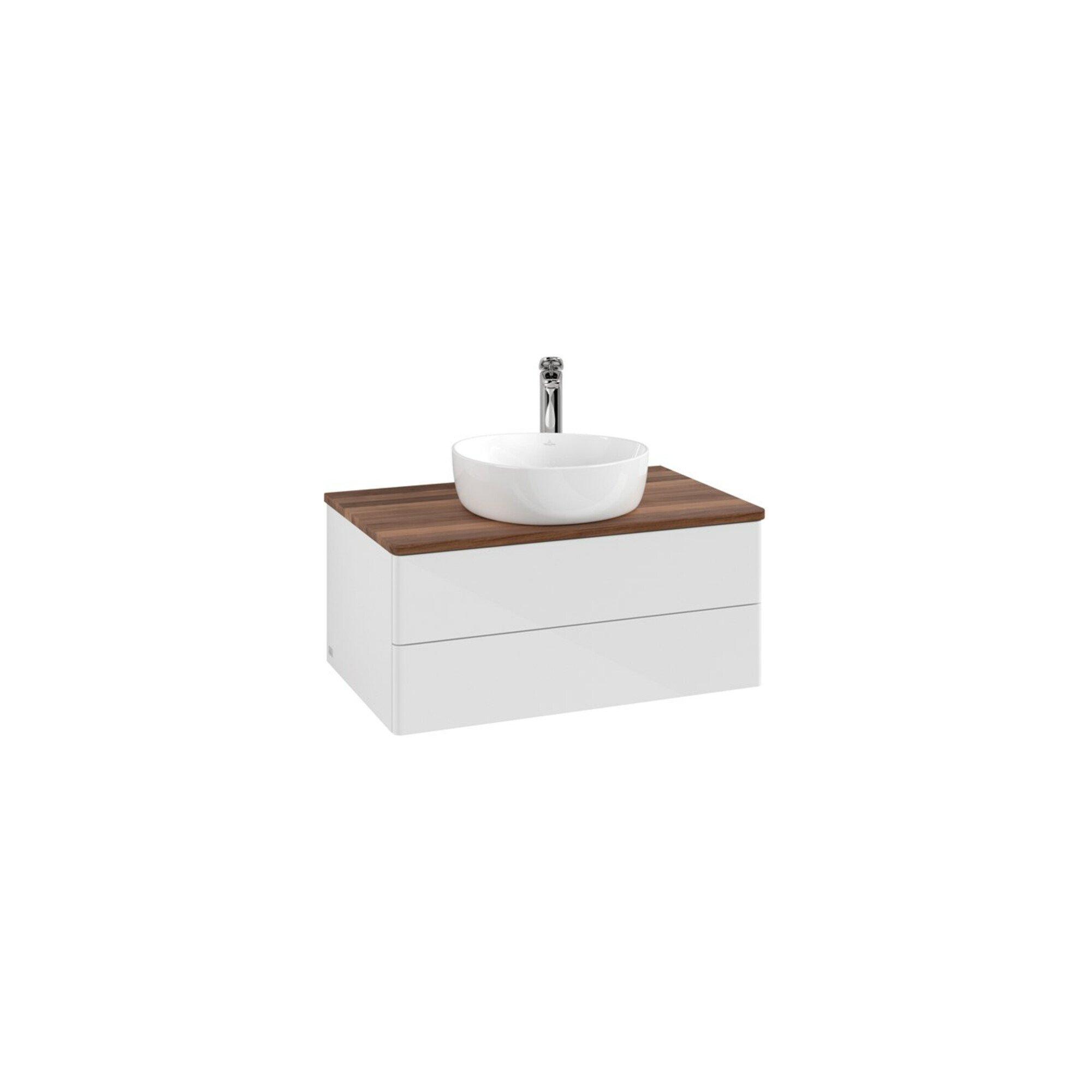 V&B Waschtischunterschrank Ohne Frontstruktur Antao 80X36X50Cm, Hl, Wbp W. Wal, Glo Wh. Lac ; Villeroy & Boch (K19052GF)