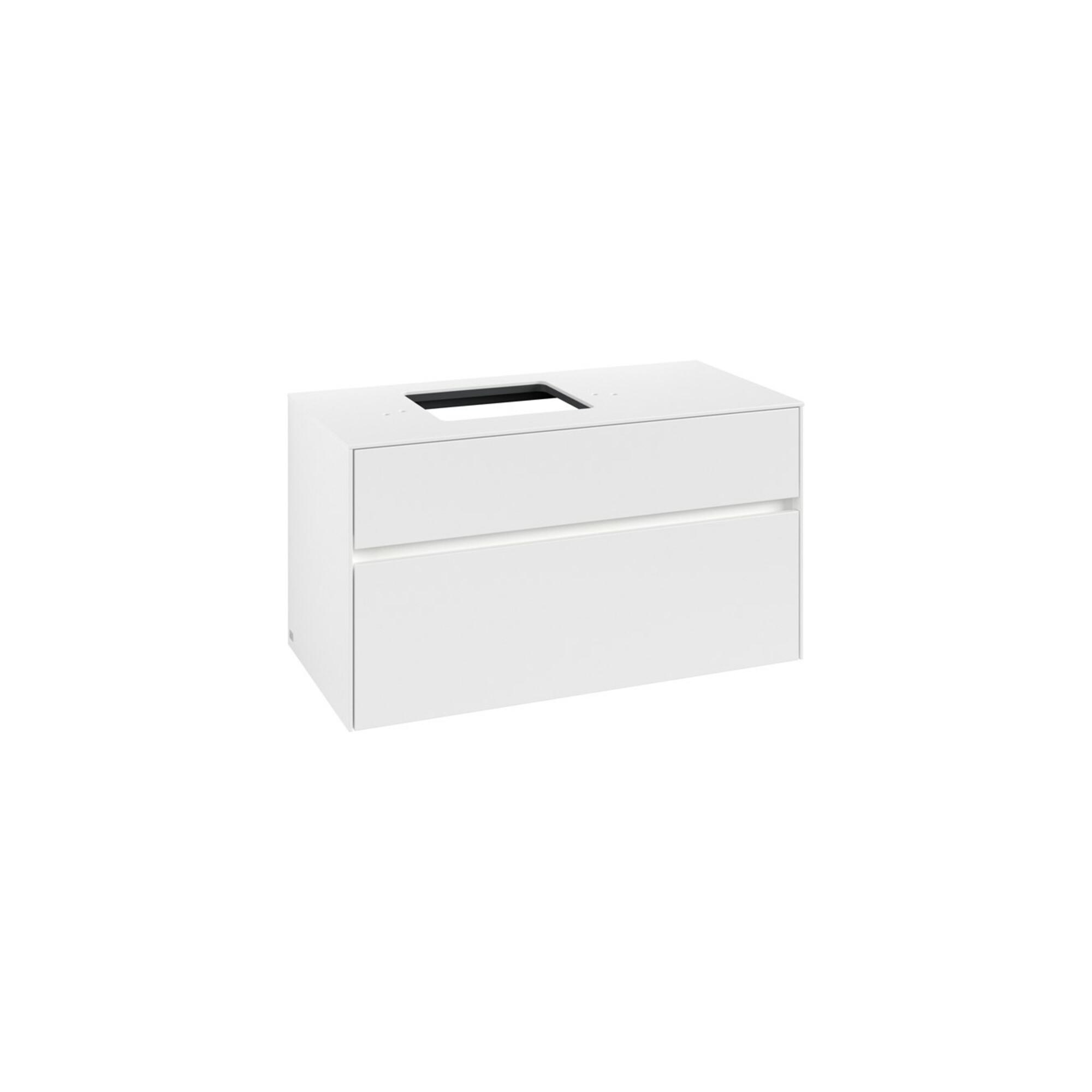 V&B Waschtischunterschrank Collaro 100X54,8X50Cm, Wt L, Led 7,3 W, Wh. Ma ; Villeroy & Boch (C126B0MS)