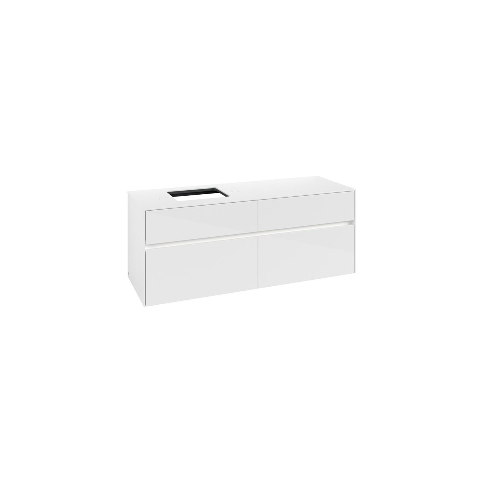 V&B Waschtischunterschrank Collaro 140X54,8X50Cm, Wt L, Led 10W, Glo Wh. ; Villeroy & Boch (C132B0DH)