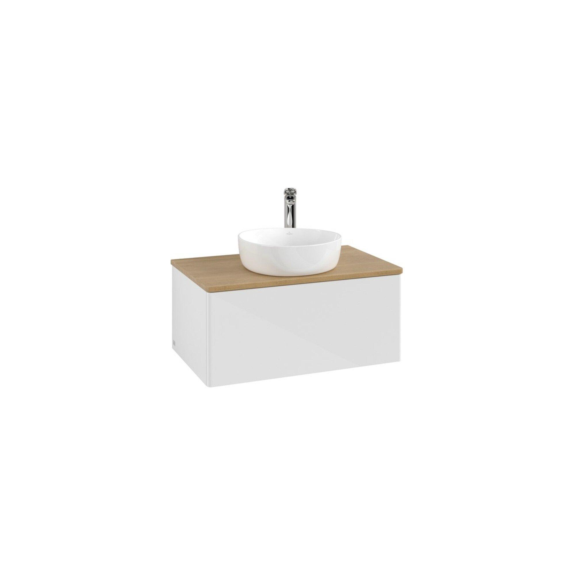 V&B Waschtischunterschrank Ohne Frontstruktur -Beleuchtung Antao 80X36X50Cm, Hl, Wbp Hon. Oa, Glo Wh. Lac ; Villeroy & Boch (L30051GF)