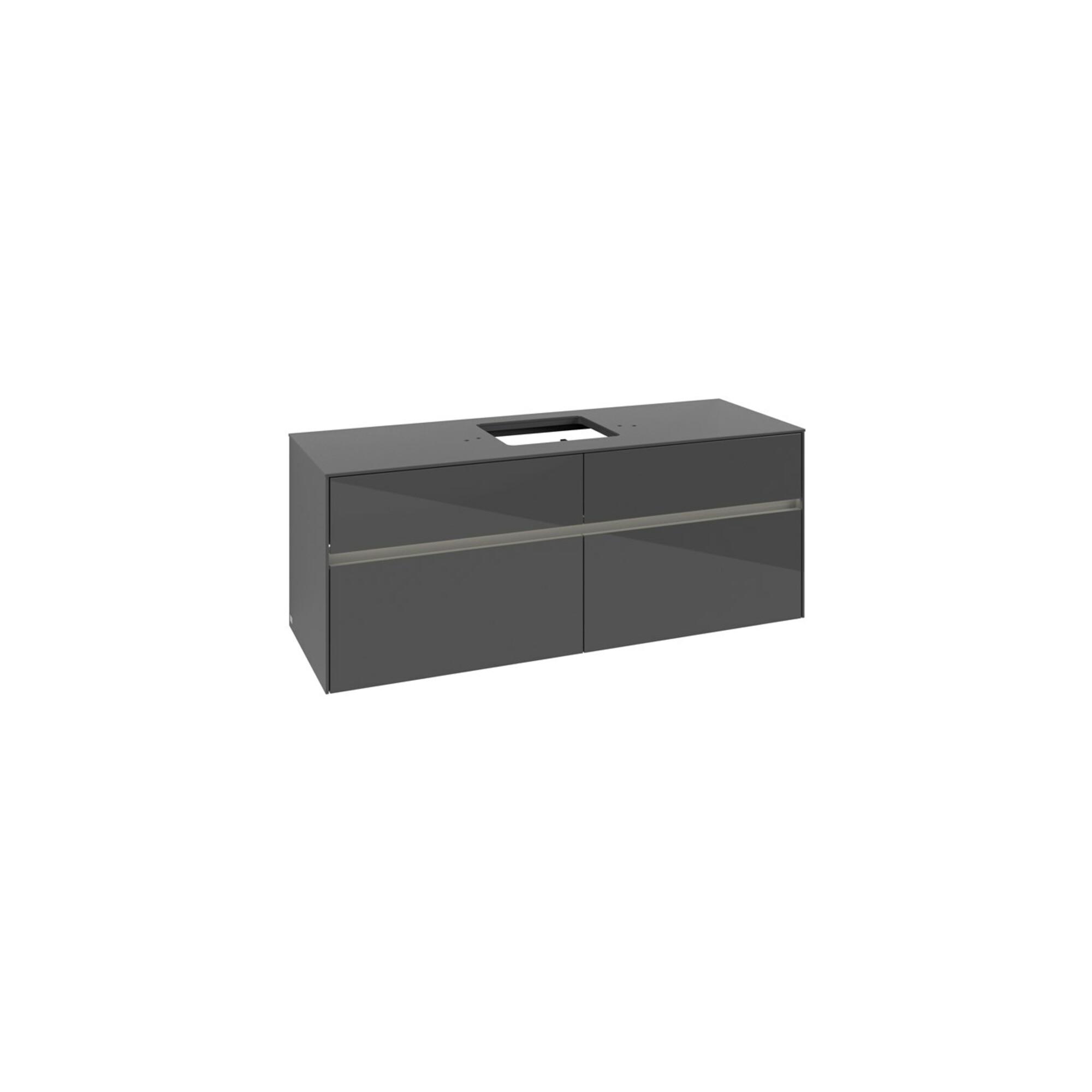 V&B Waschtischunterschrank Collaro 140X54,8X50Cm, F Wt Mi, Led 10W, Glo Gr ; Villeroy & Boch (C131B0FP)
