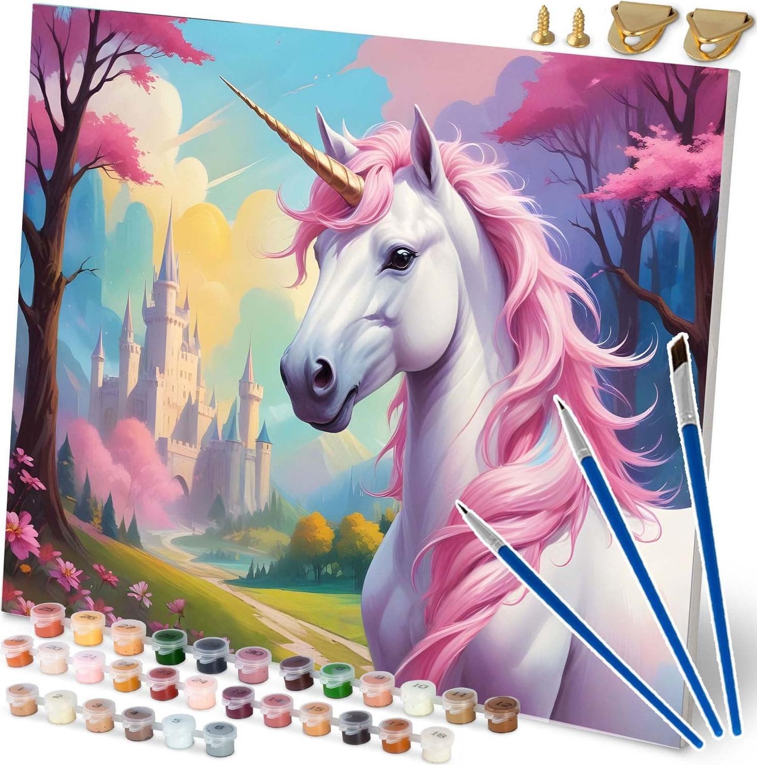 Dipinto Con Numeri 40X50 Cm Massido Unicorno