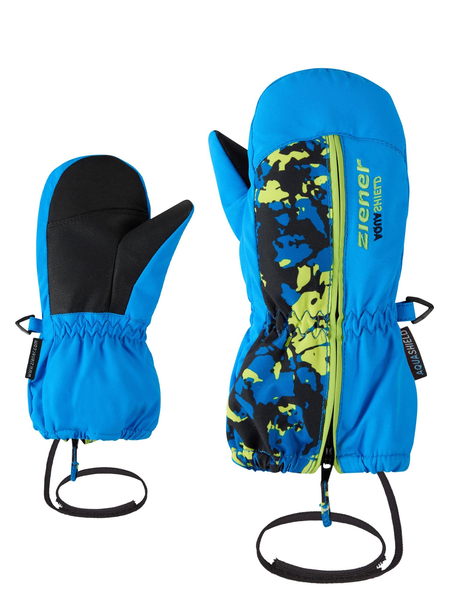 FäUstlinge Ziener "LANGELO-Z As Glove Mini", Baby, Gr. 3, Blau (Persian Blau), Obermaterial: 100% Polyester. Innenseite: 100% Polyester. Futter: 100% Polyester. Wattierung: 100% Polyester, Handschuhe FäUstlinge