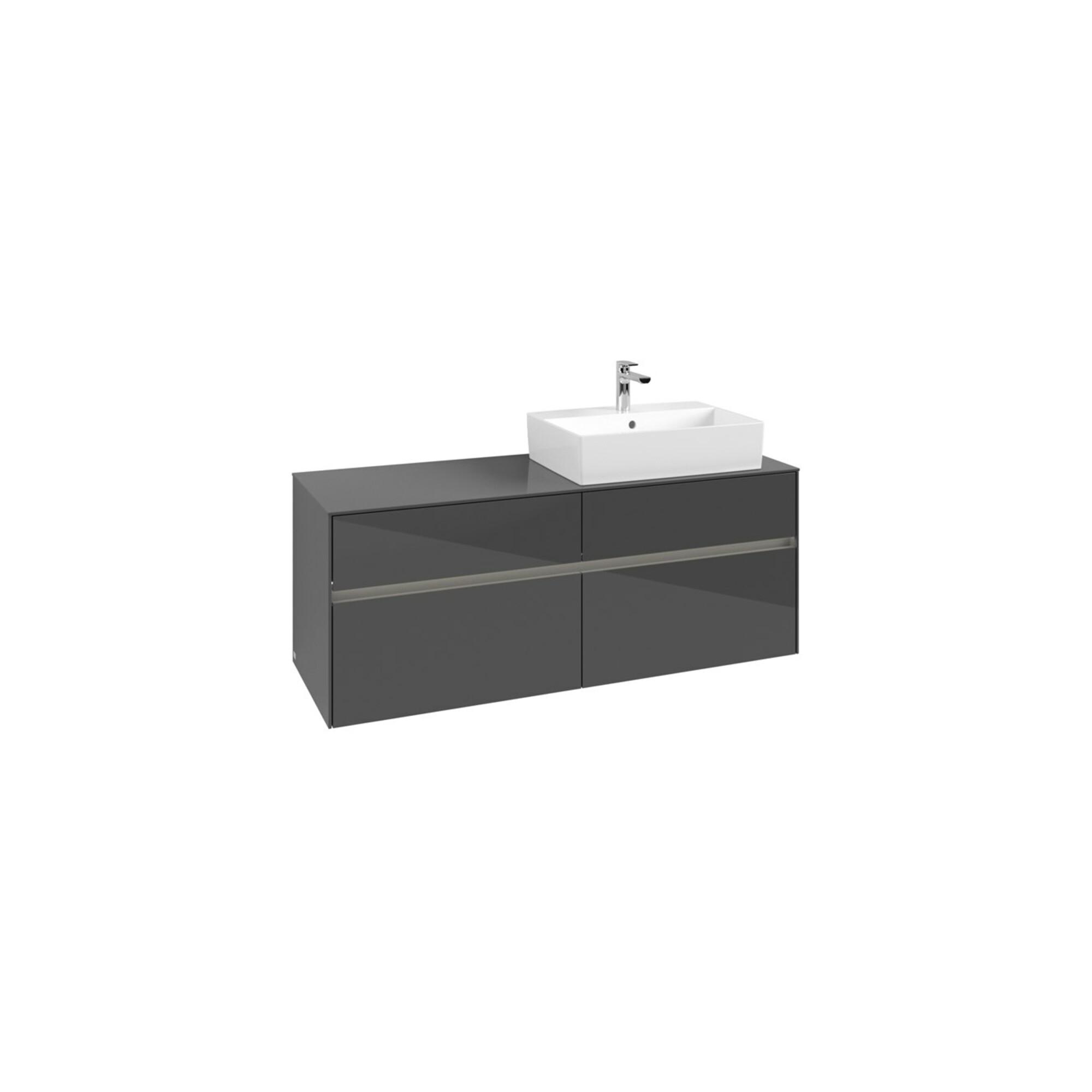 V&B Waschtischunterschrank Collaro 140X54,8X50Cm, Wt R, Led 10W, Glo Gr ; Villeroy & Boch (C133B0FP)