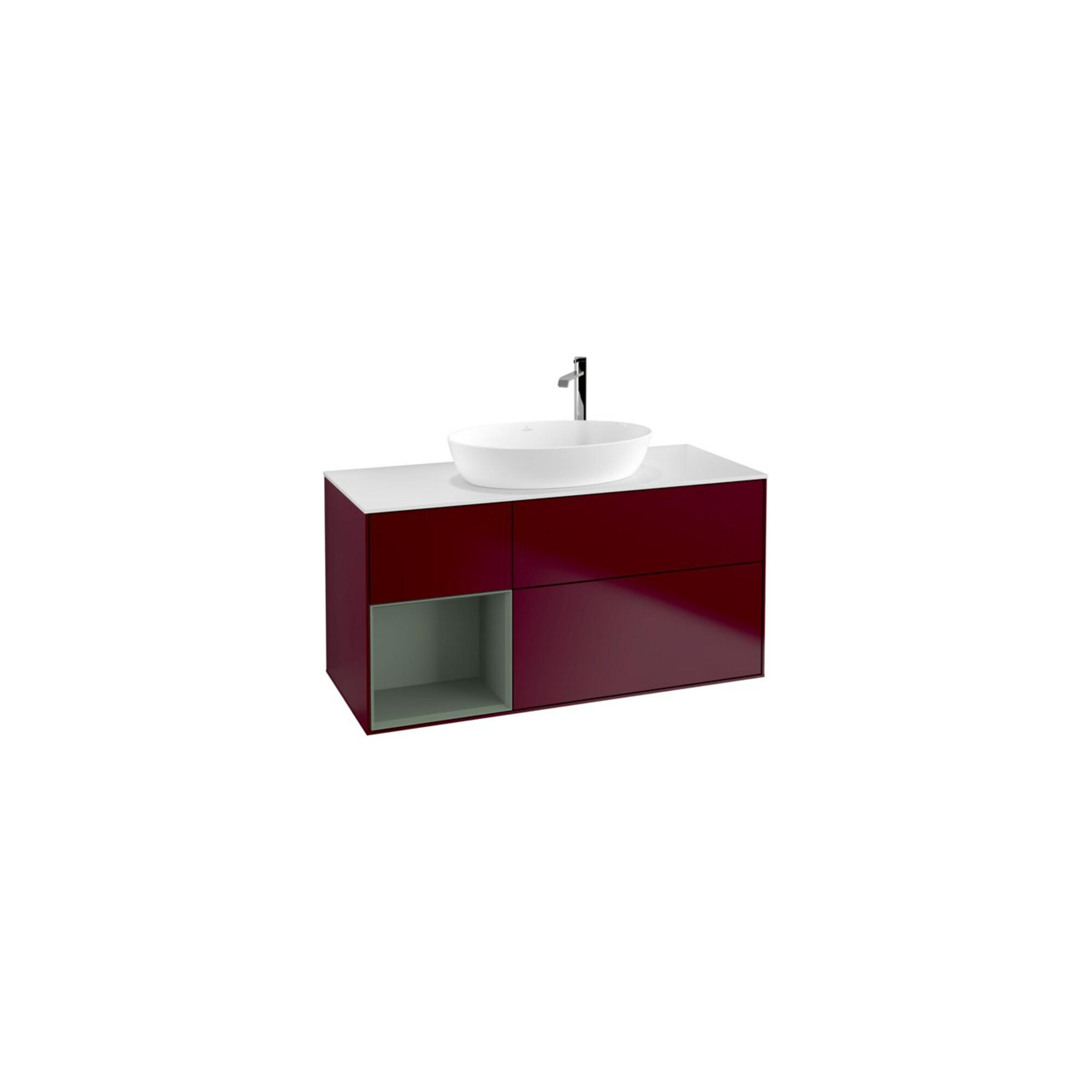 V&B Waschtischunterschrank Finion 120Cm, Pl Wh. M, Reg Oli. M Lac, Peo M ; Villeroy & Boch (F941GMHB)